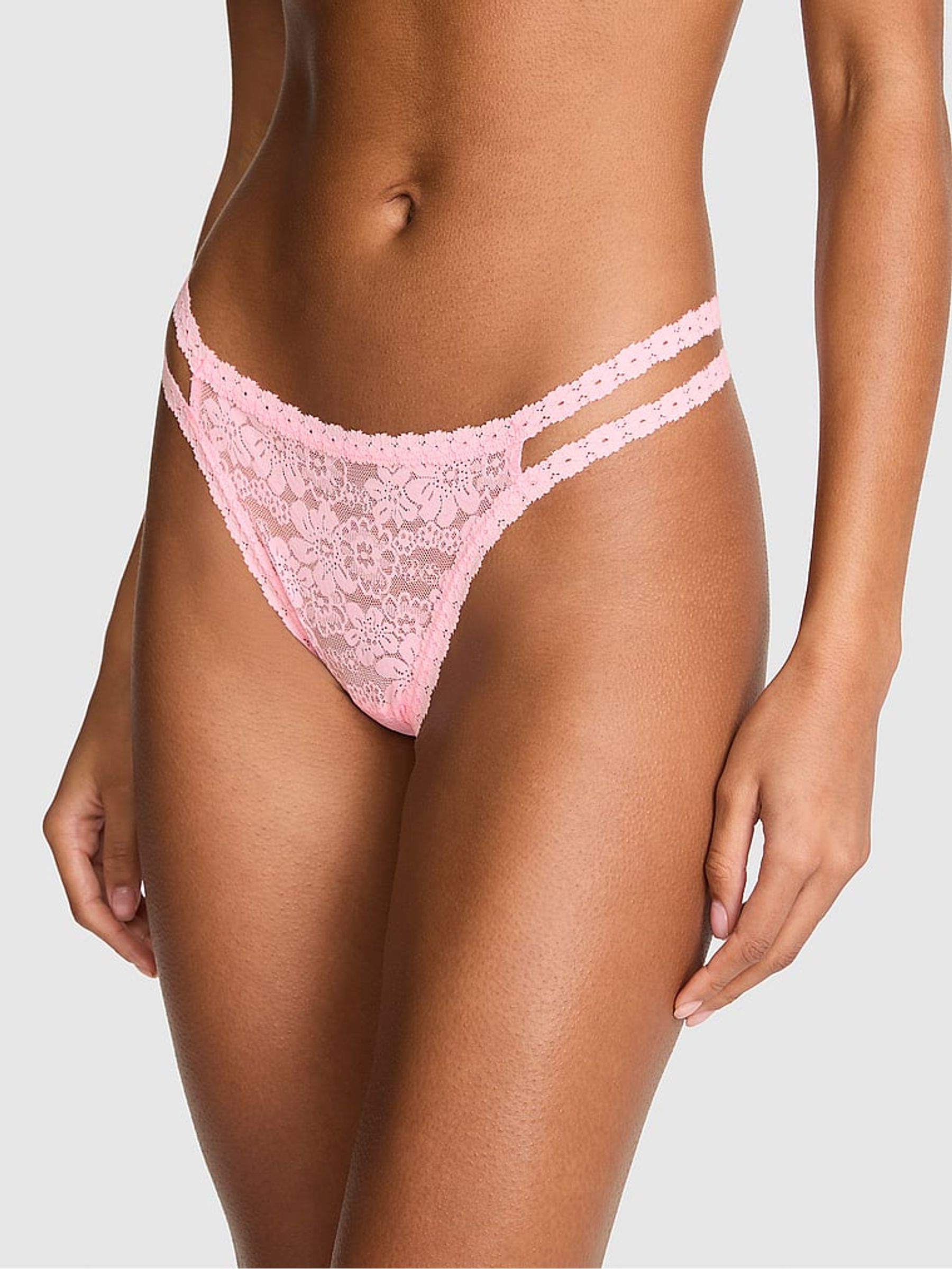 Broadwalk Pink Thong Wink Micro Knickers - Image 1 of 2