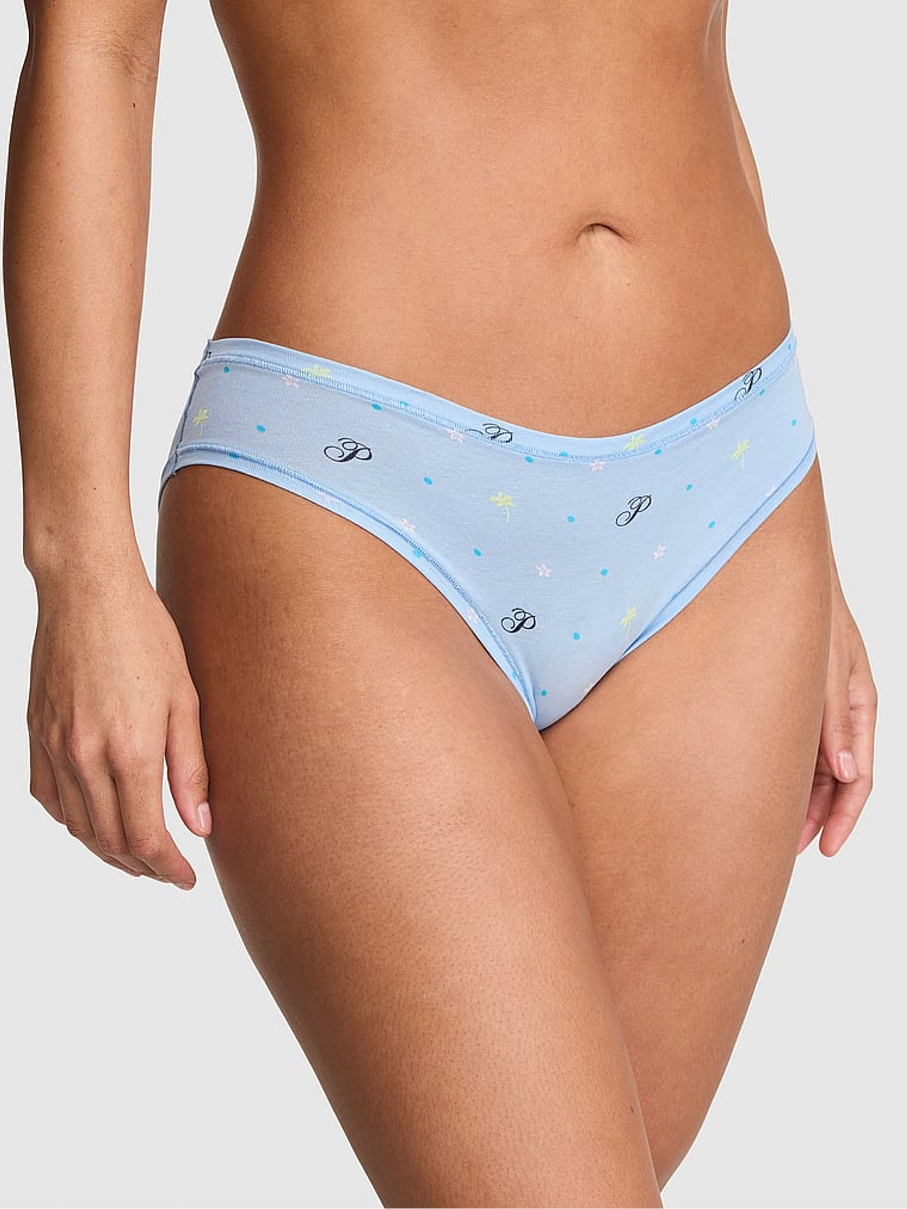 Blue Dancer Floral Cheeky Cotton Knickers - Image 1 of 2