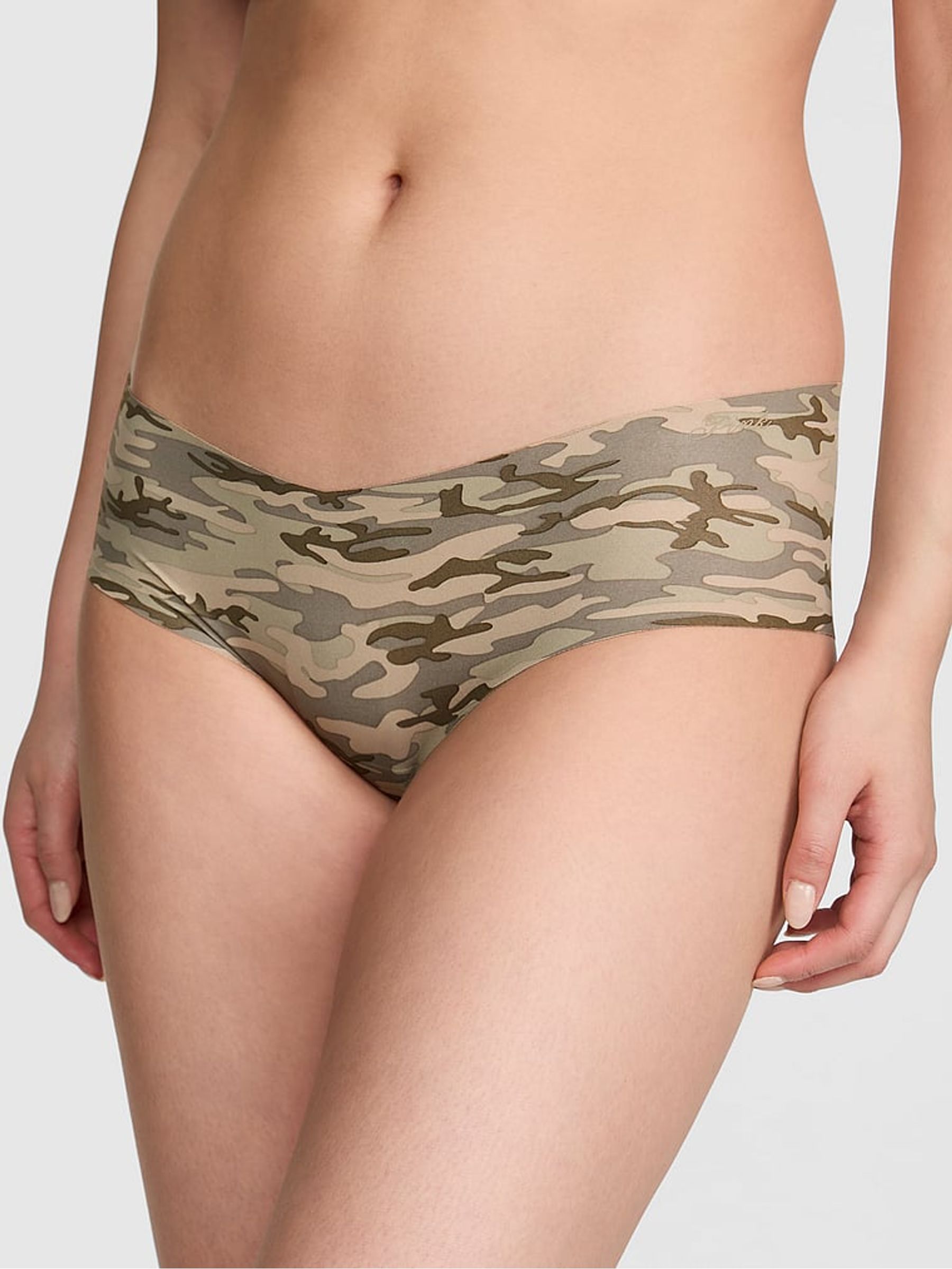 Faded Camo Green Cheeky No Show Knickers - Image 1 of 2