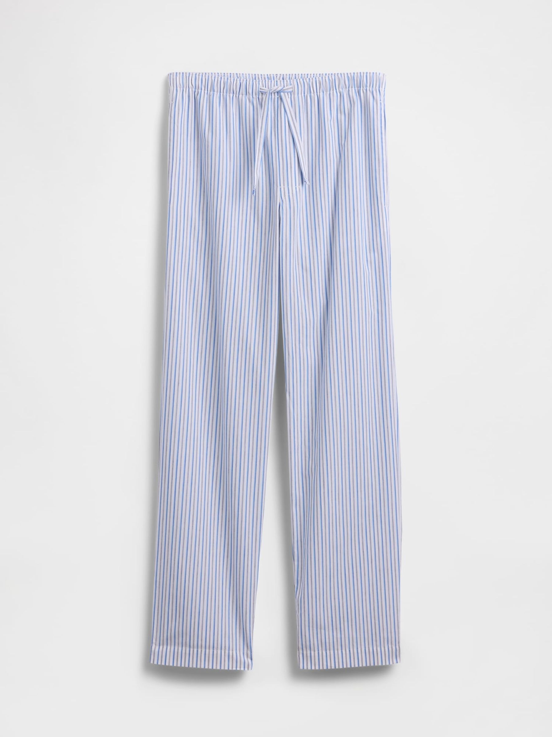 Light Blue Relaxed Poplin Pyjama Bottom - Image 4 of 4