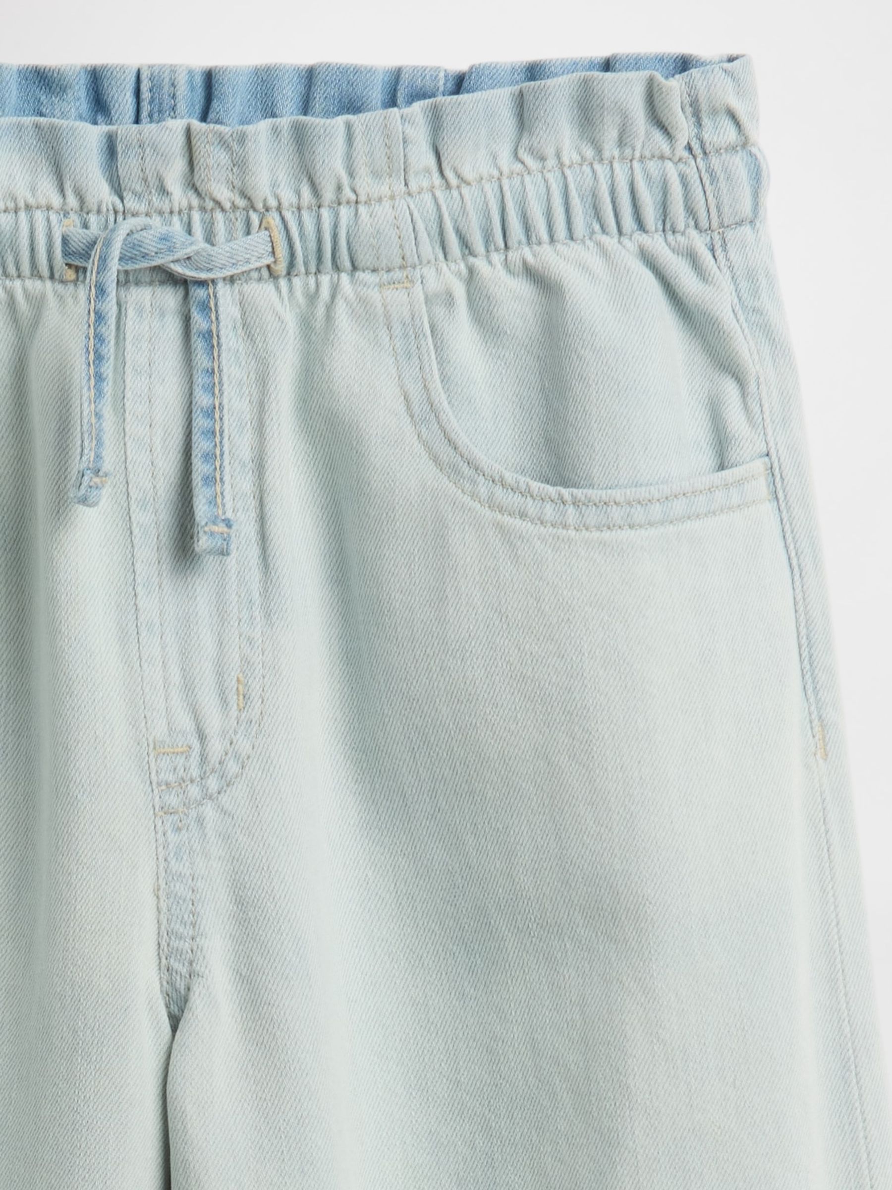 Blue Mid Rise SuperLight Pull On Baggy Jeans - Image 3 of 3