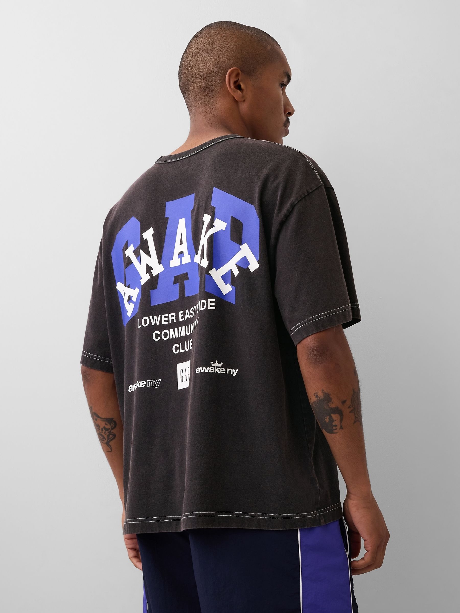 Gap x Awake NY Black Relaxed Logo T-Shirt - Image 2 of 4