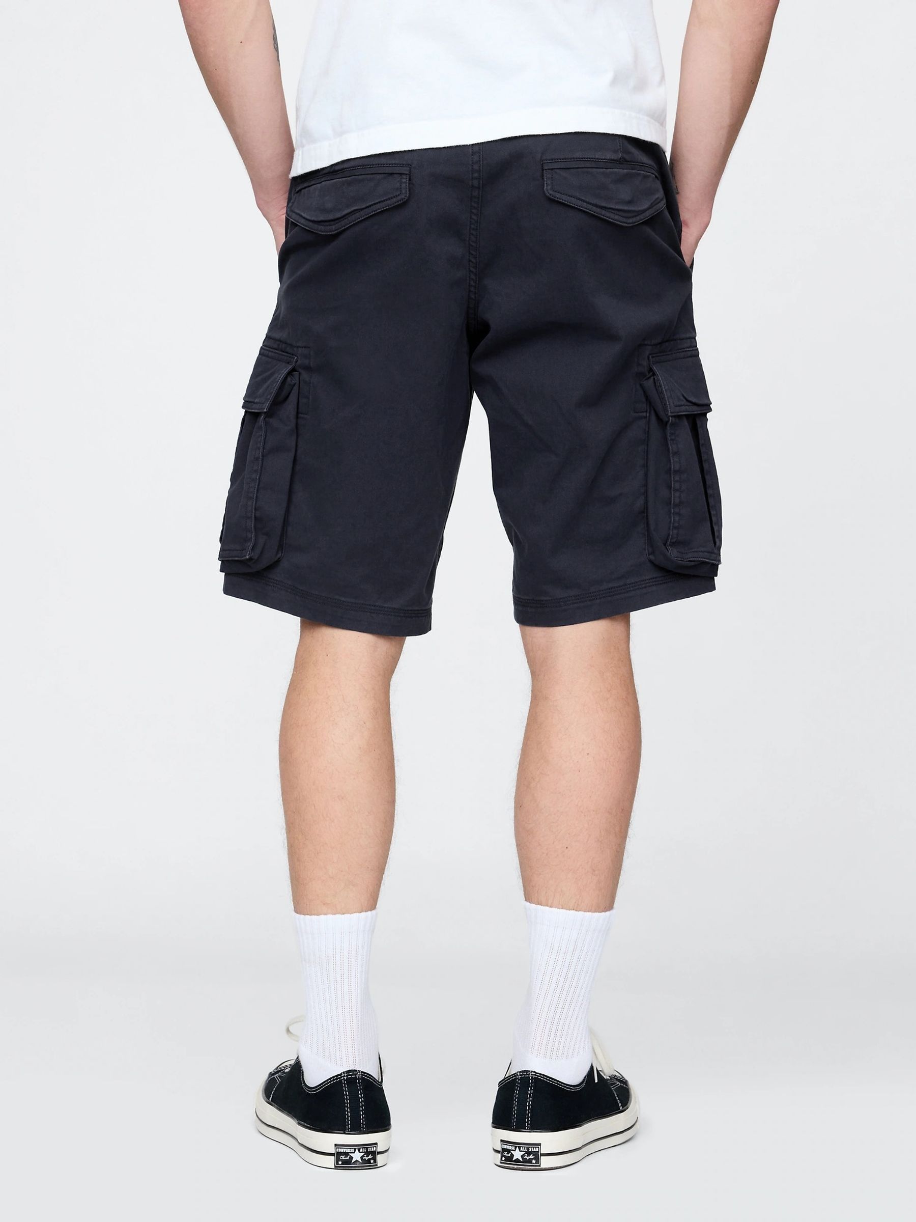 Navy 11inch Relaxed Cargo Shorts - Image 2 of 5
