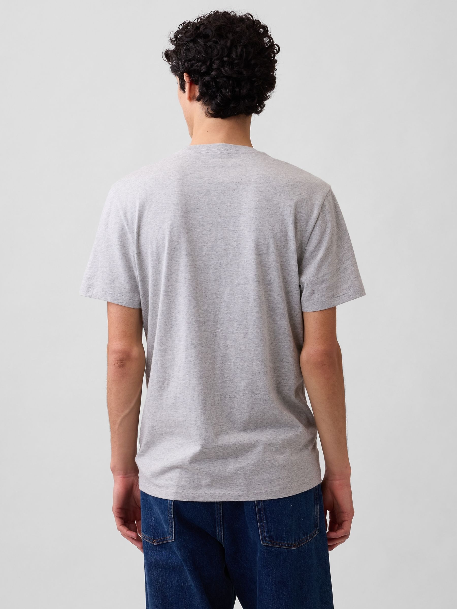 Grey Everyday Soft Pocke T-shirt - Image 2 of 5 Grey Everyday Soft Pocke T-shirt - Image 2 of 5