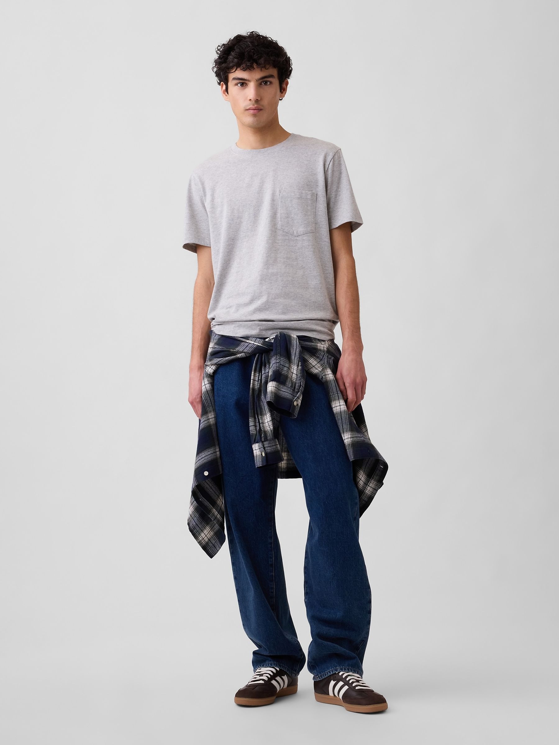Grey Everyday Soft Pocke T-shirt - Image 3 of 5