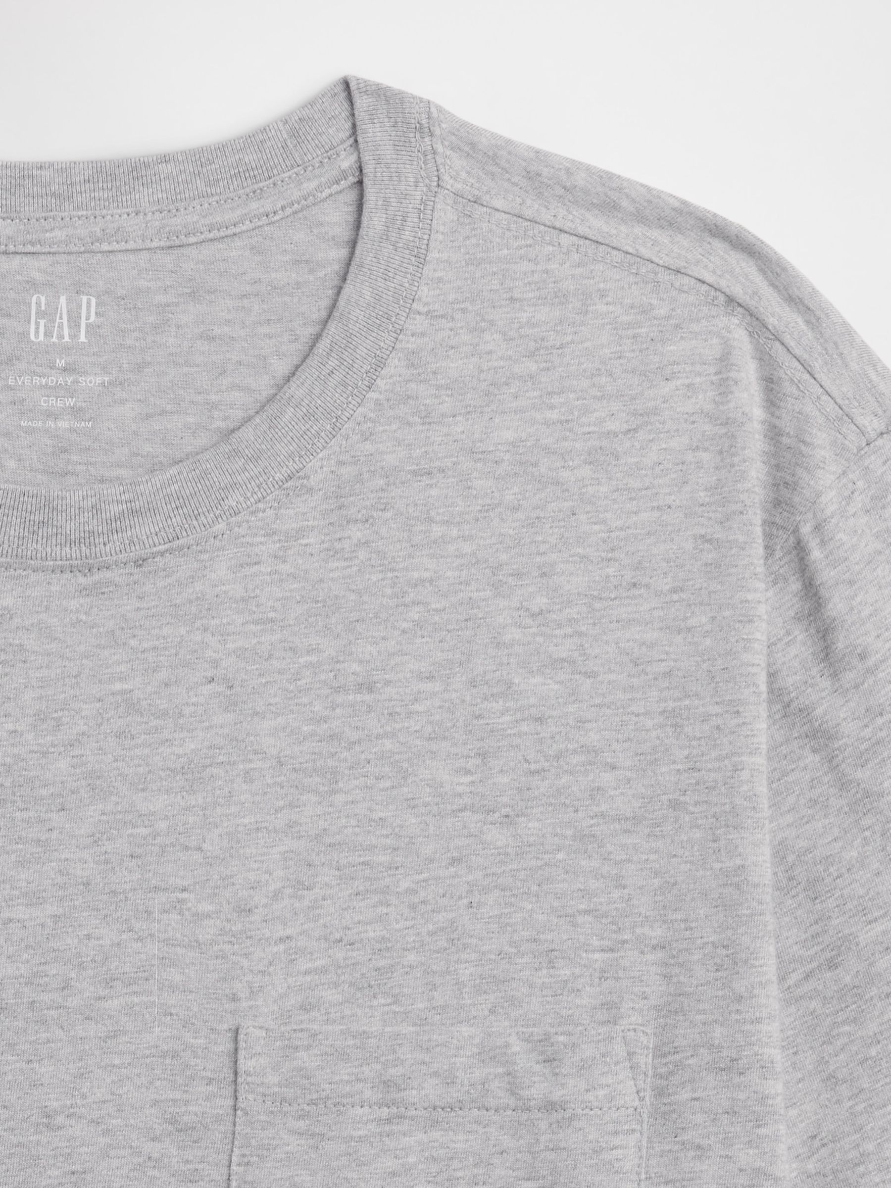 Grey Everyday Soft Pocke T-shirt - Image 5 of 5