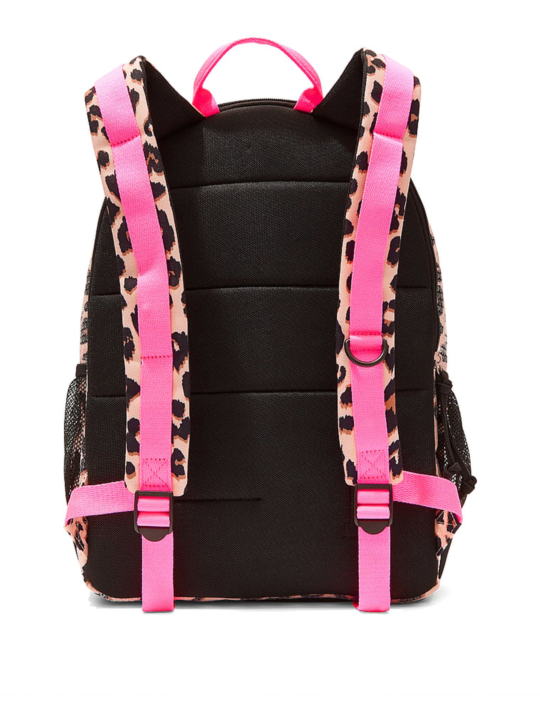 Leopard Brown Sequin Backpack - Image 3 of 4