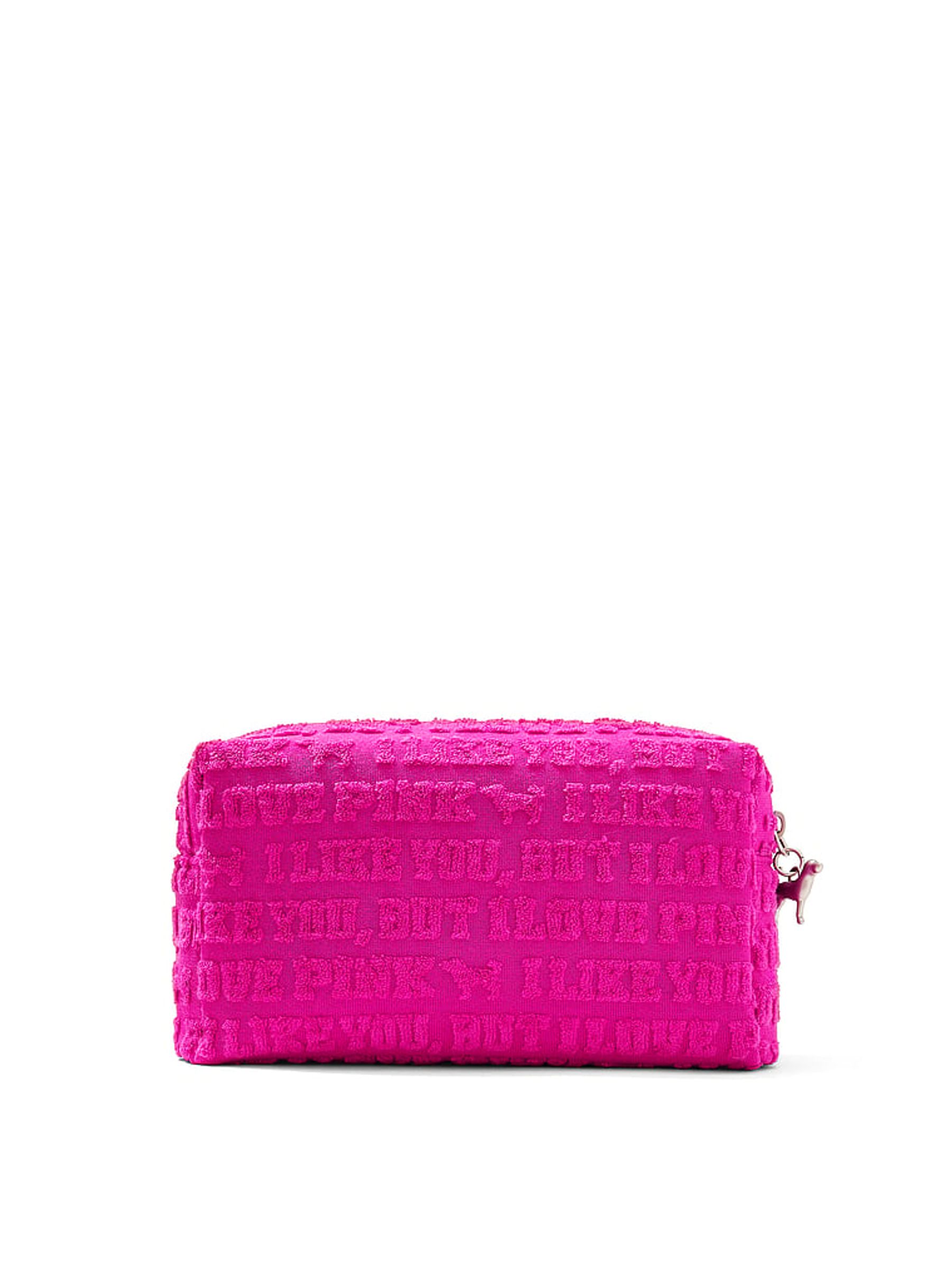 Pink Makeup Bag, Headband and Scrunchie Gift set - Image 2 of 2 Pink Makeup Bag, Headband and Scrunchie Gift set - Image 2 of 2
