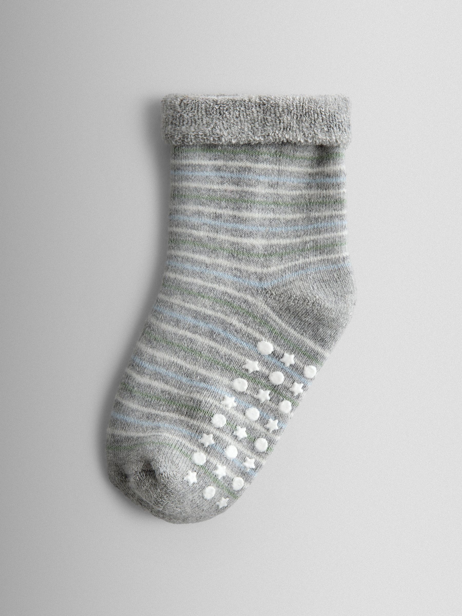 Light Blue 3-Pack Highland Cow Socks - Image 3 of 5