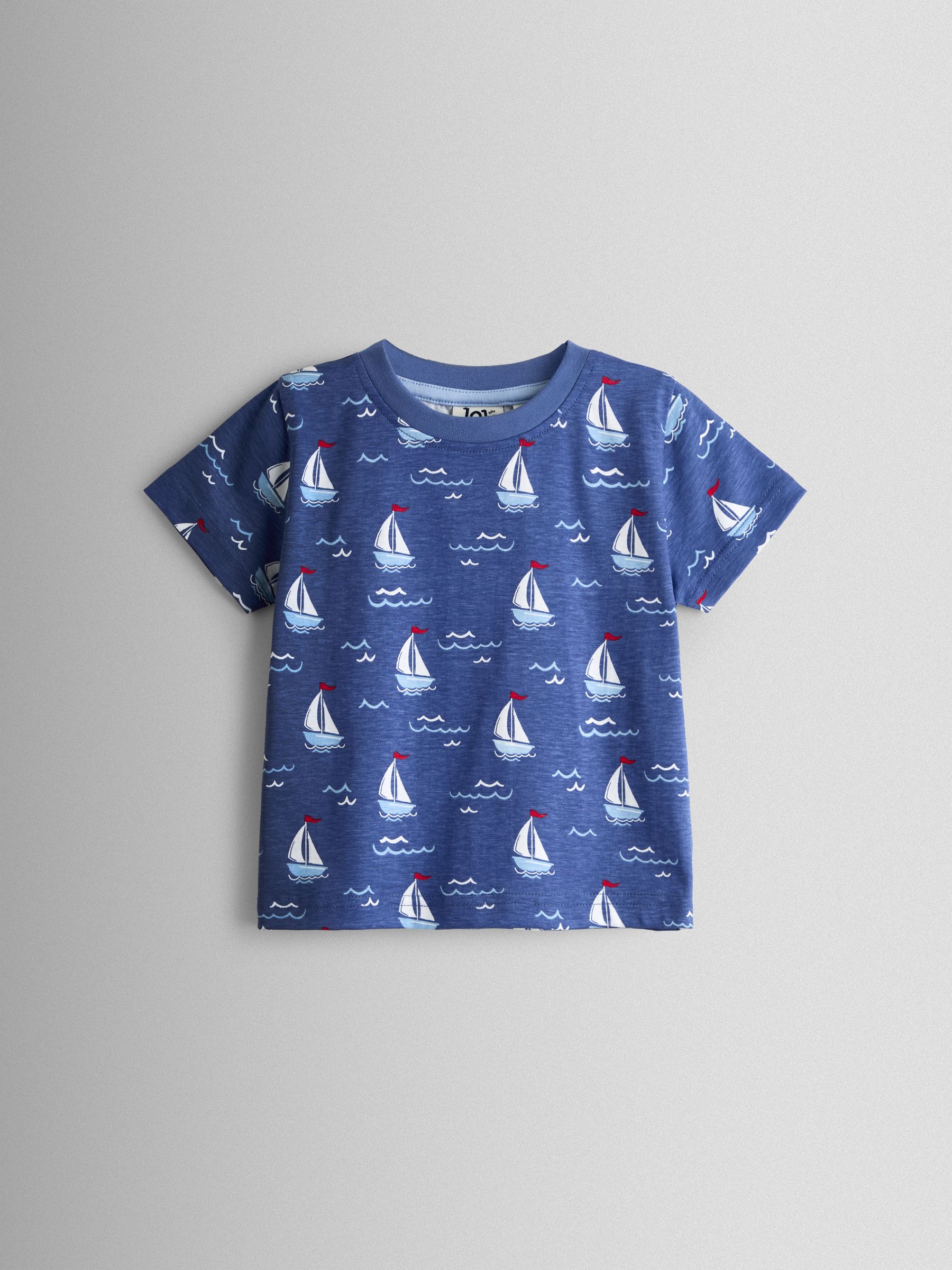 Navy Blue Boat T-Shirt - Image 3 of 7
