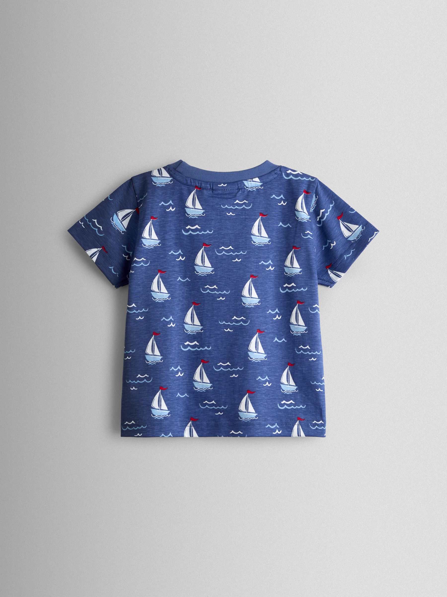 Navy Blue Boat T-Shirt - Image 5 of 7