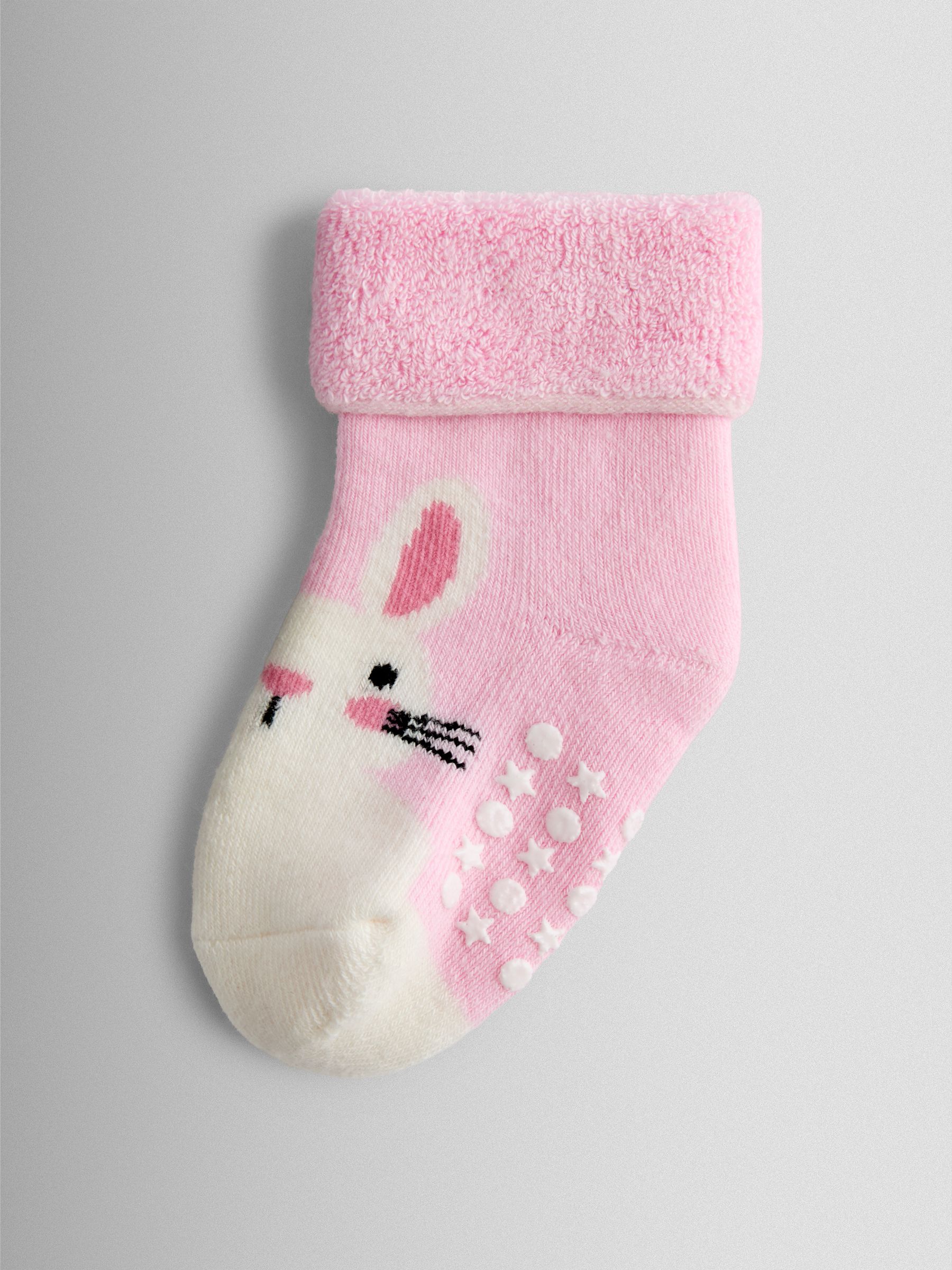Pastel 3-Pack Bunny Socks - Image 2 of 5