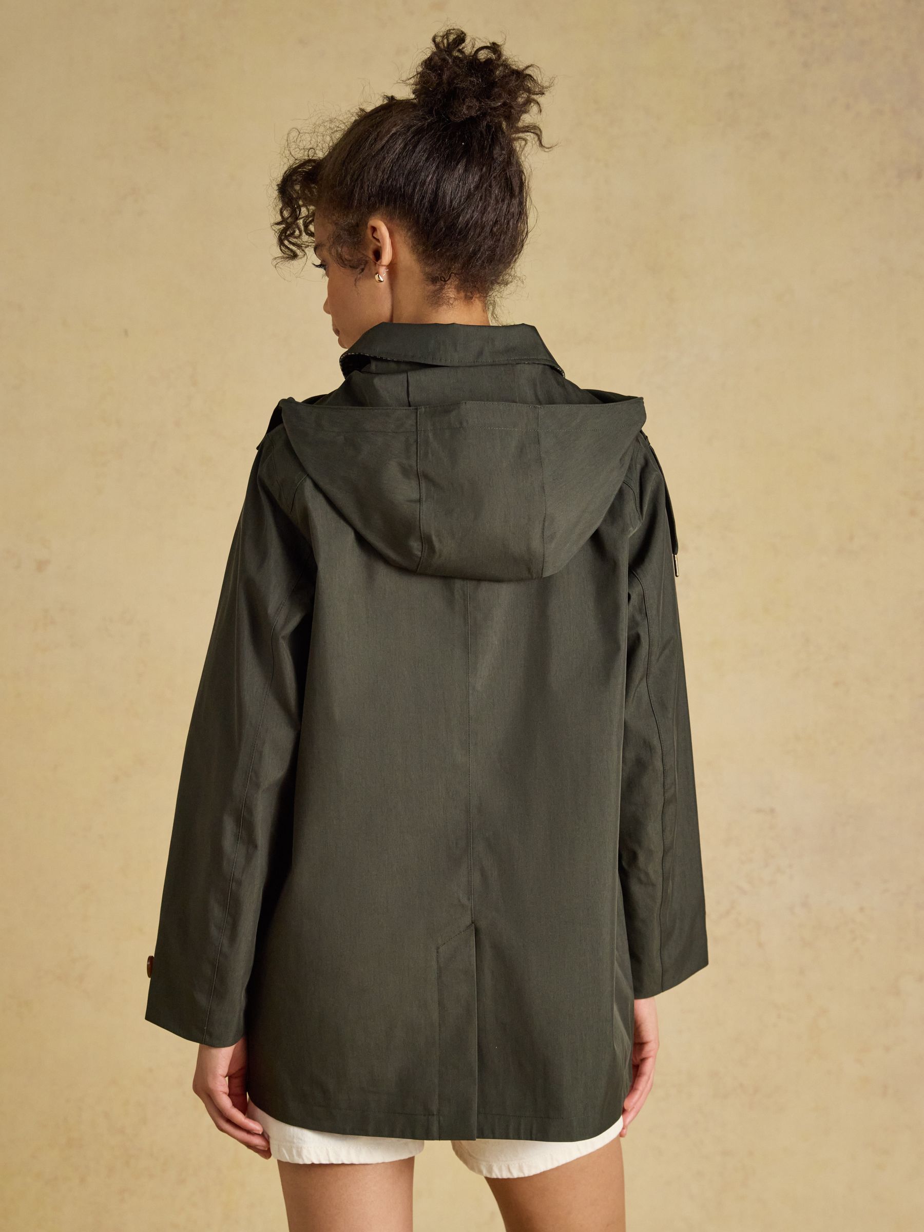 Rainmore Khaki Green Waterproof Button Through Raincoat - Image 2 of 10 Rainmore Khaki Green Waterproof Button Through Raincoat - Image 2 of 10
