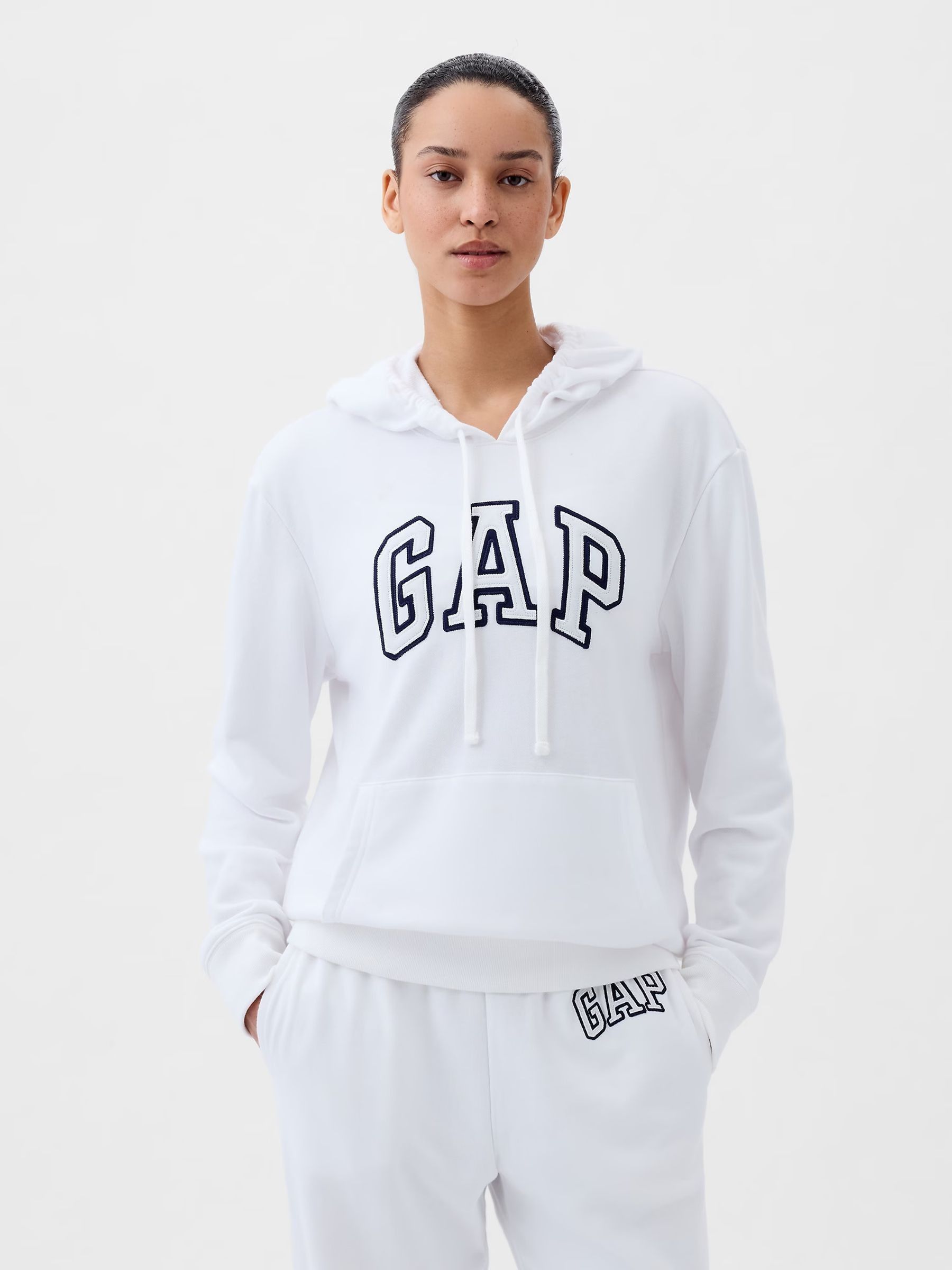 White Logo Hoodie - Image 1 of 2 White Logo Hoodie - Image 1 of 2