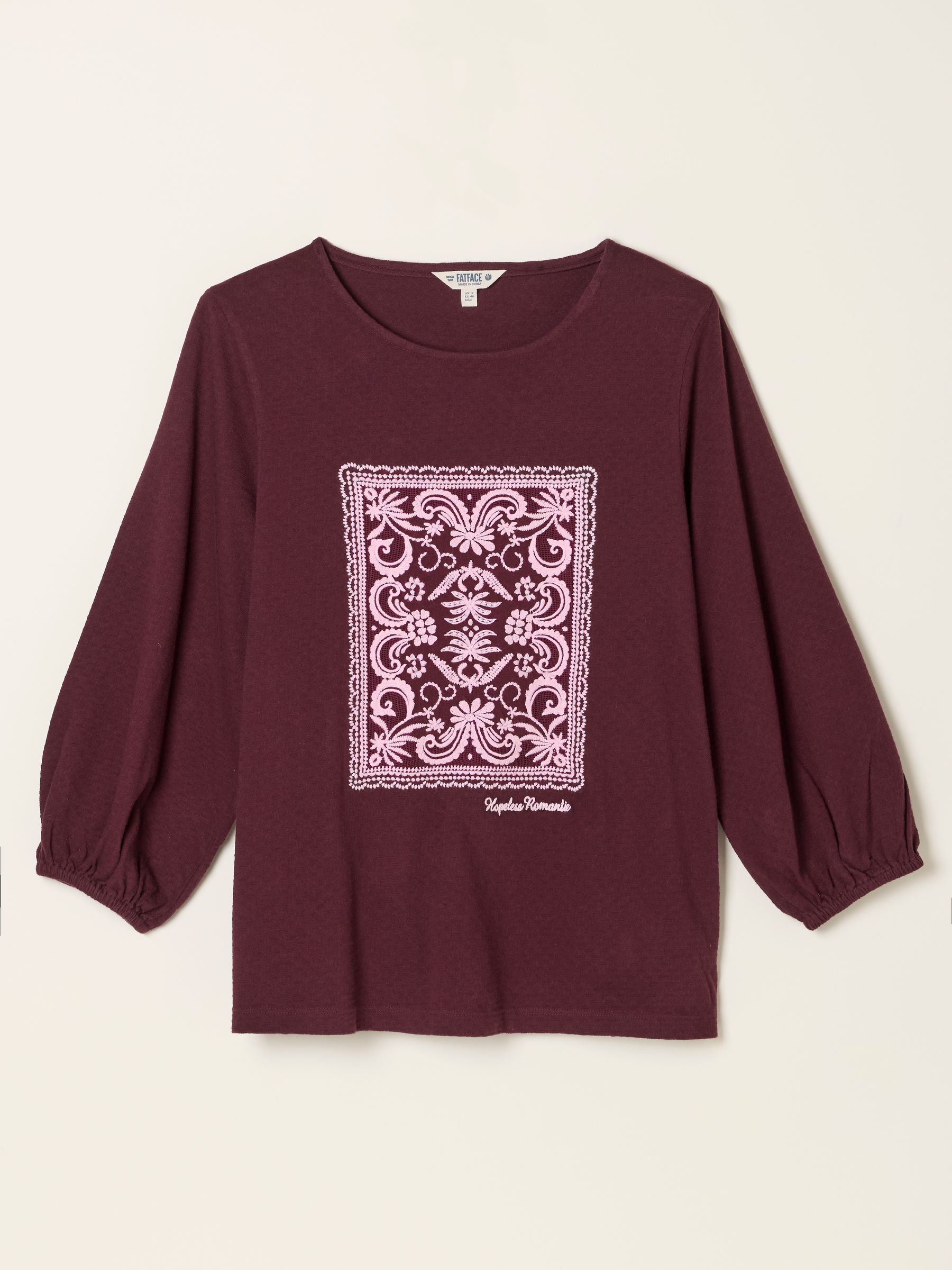 Penny Plum Purple Lace Graphic T-Shirt - Image 1 of 1 Penny Plum Purple Lace Graphic T-Shirt - Image 1 of 1