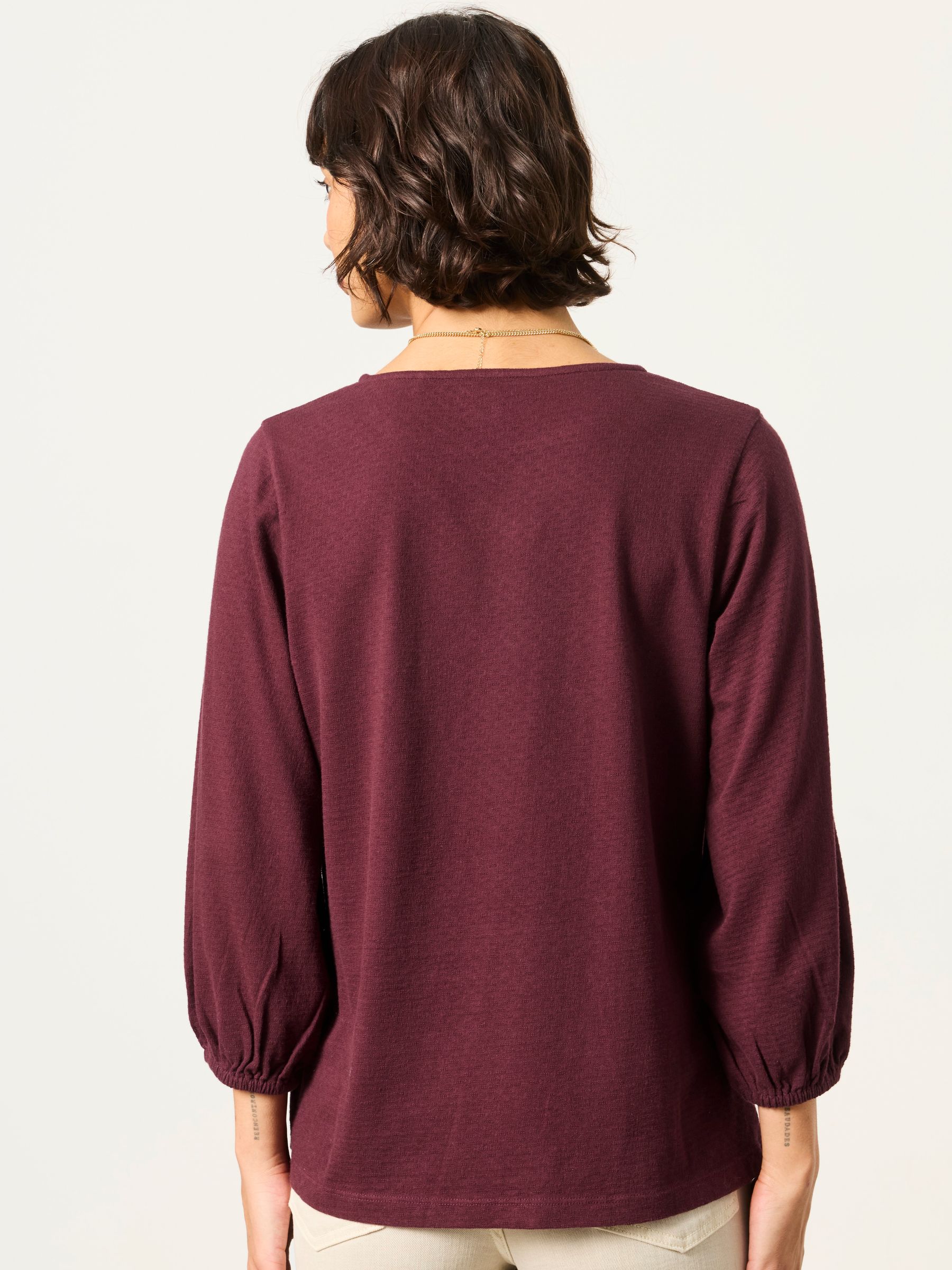 Penny Plum Purple Lace Graphic T-Shirt - Image 2 of 5 Penny Plum Purple Lace Graphic T-Shirt - Image 2 of 5