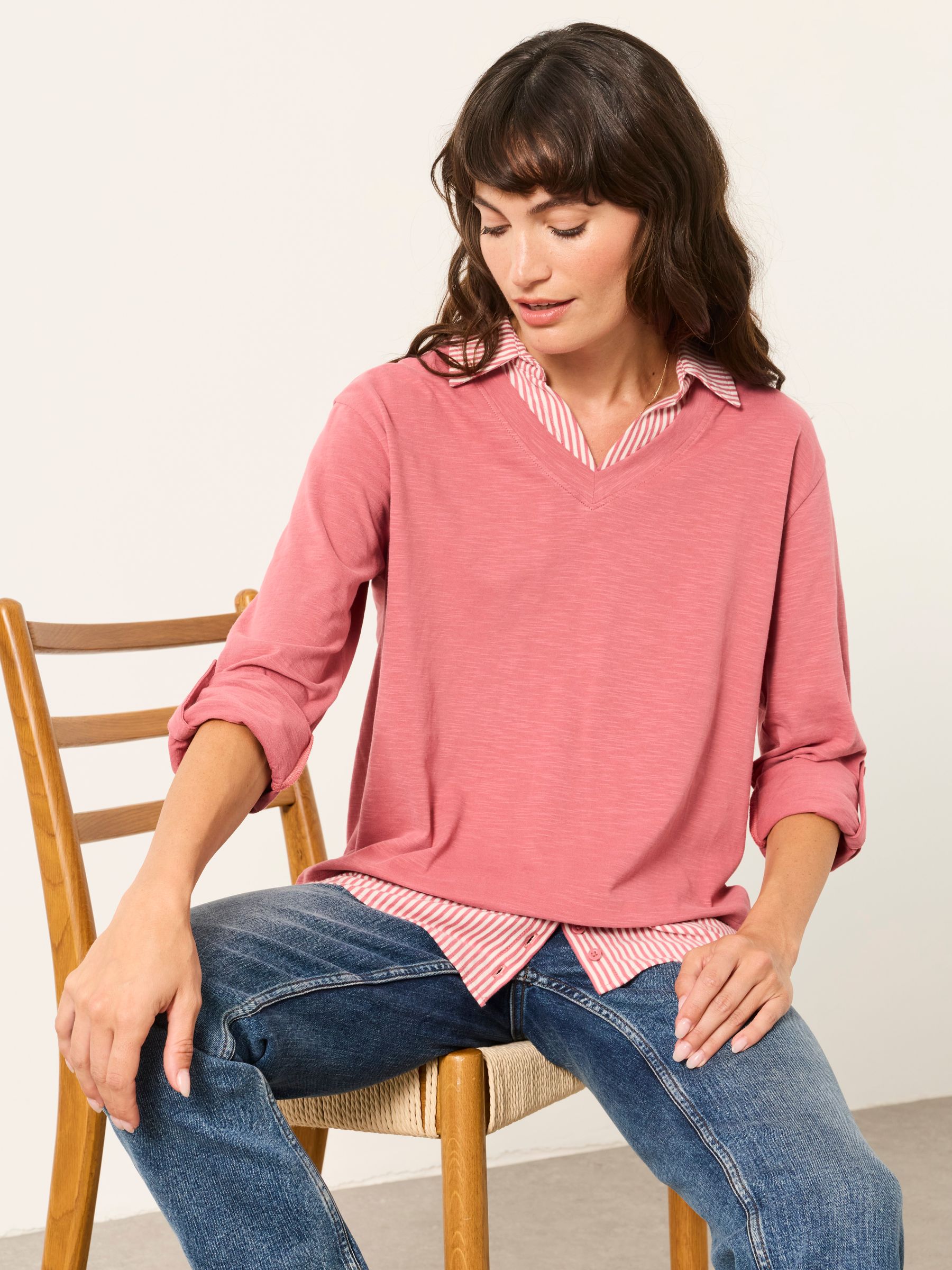 Polly Pink 2in1 Jersey Shirt - Image 5 of 6