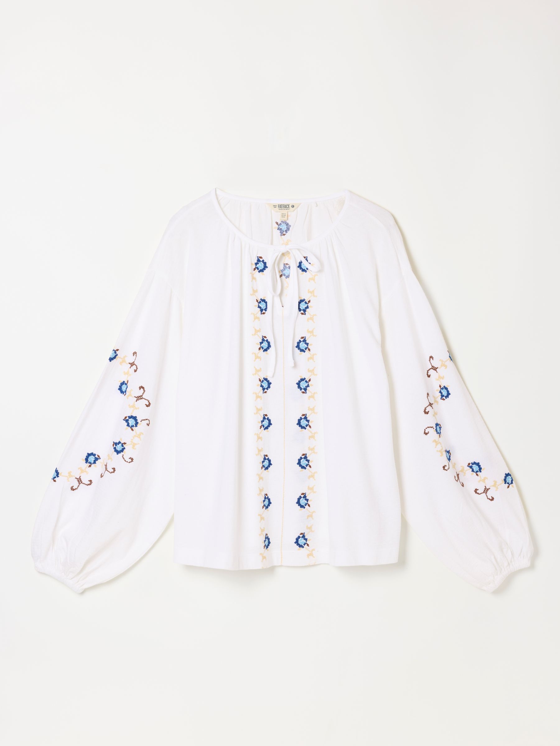 Izzy White Embroidered Top - Image 1 of 1