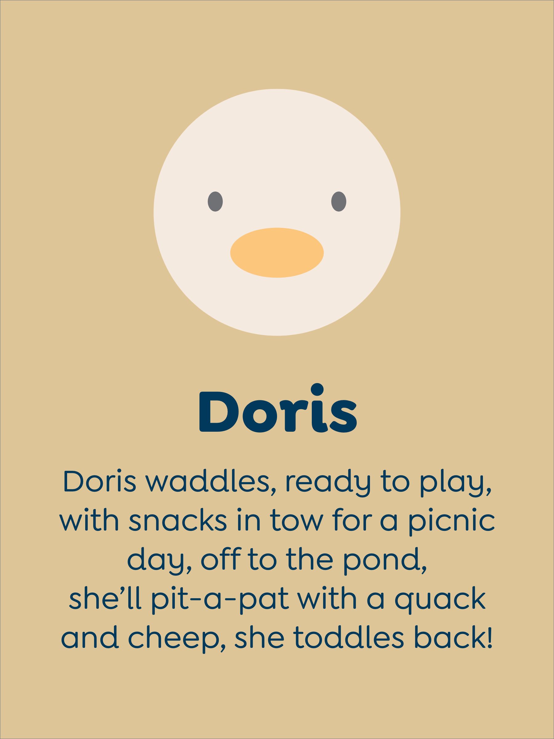 Doris Duck White Soft Plush Toy - Image 5 of 5 Doris Duck White Soft Plush Toy - Image 5 of 5