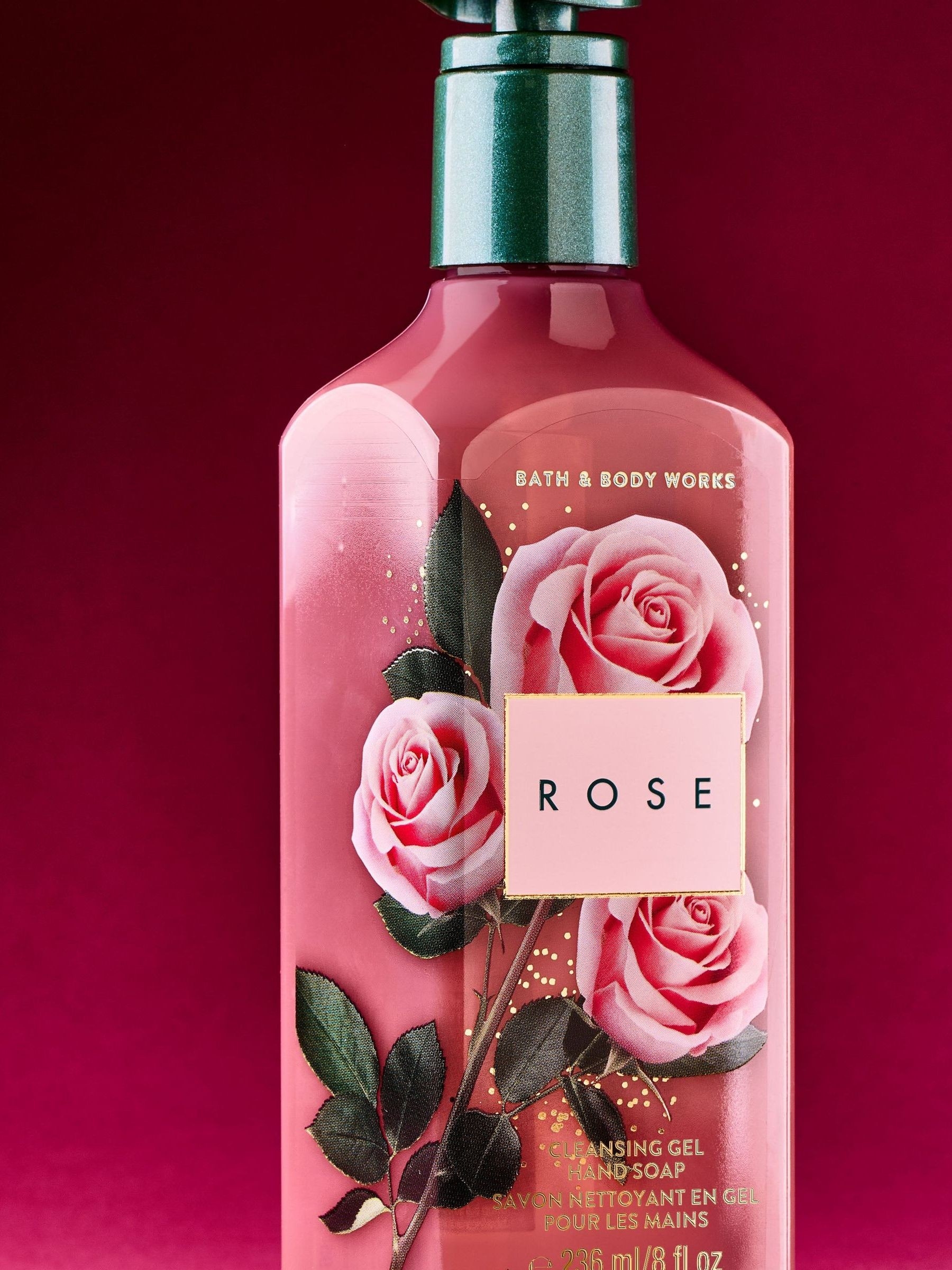 Rose Cleansing Gel Hand Soap 236ml - Image 2 of 3