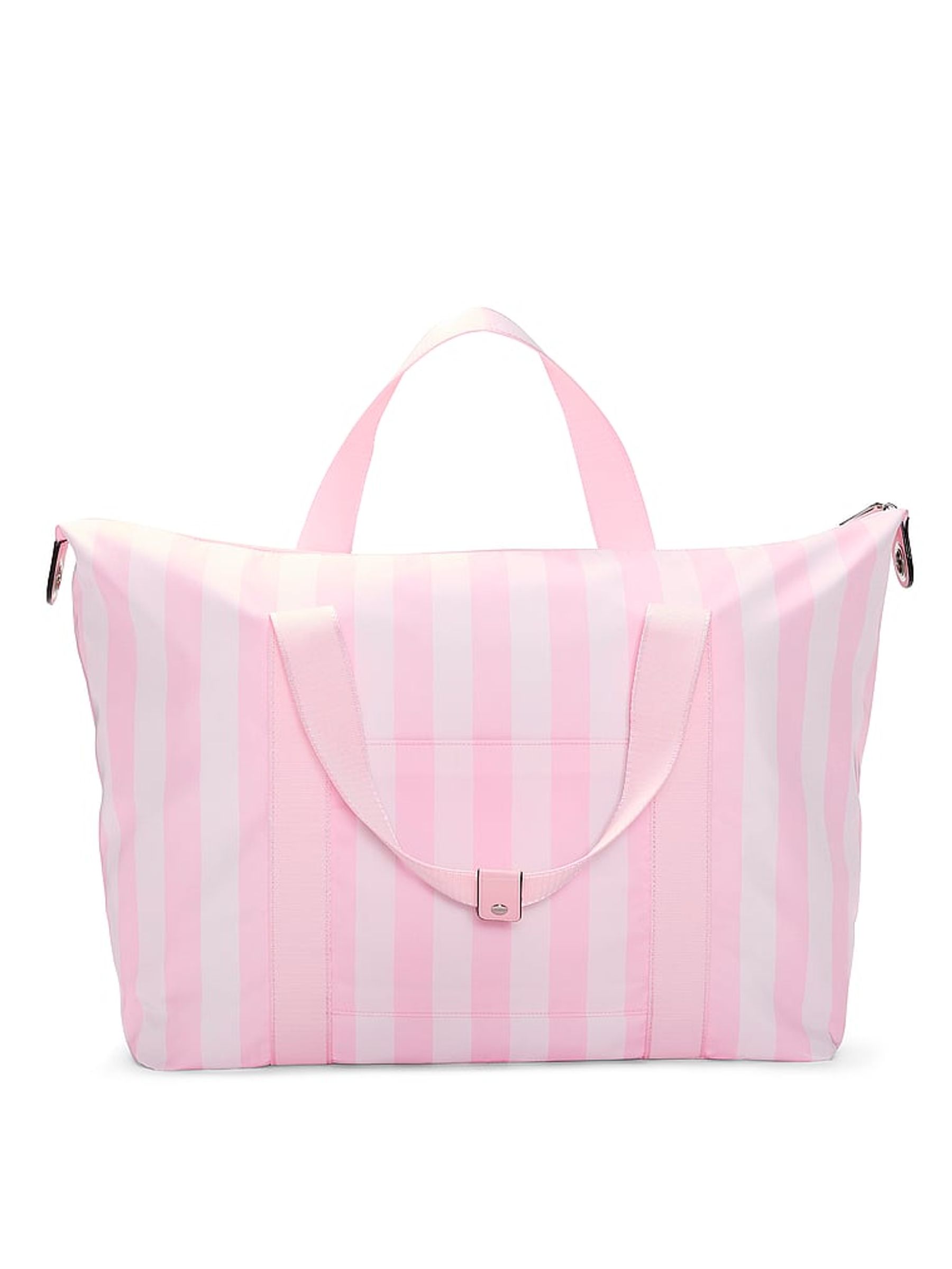Iconic Stripe Pink Overnight Travel Bag - Image 2 of 3