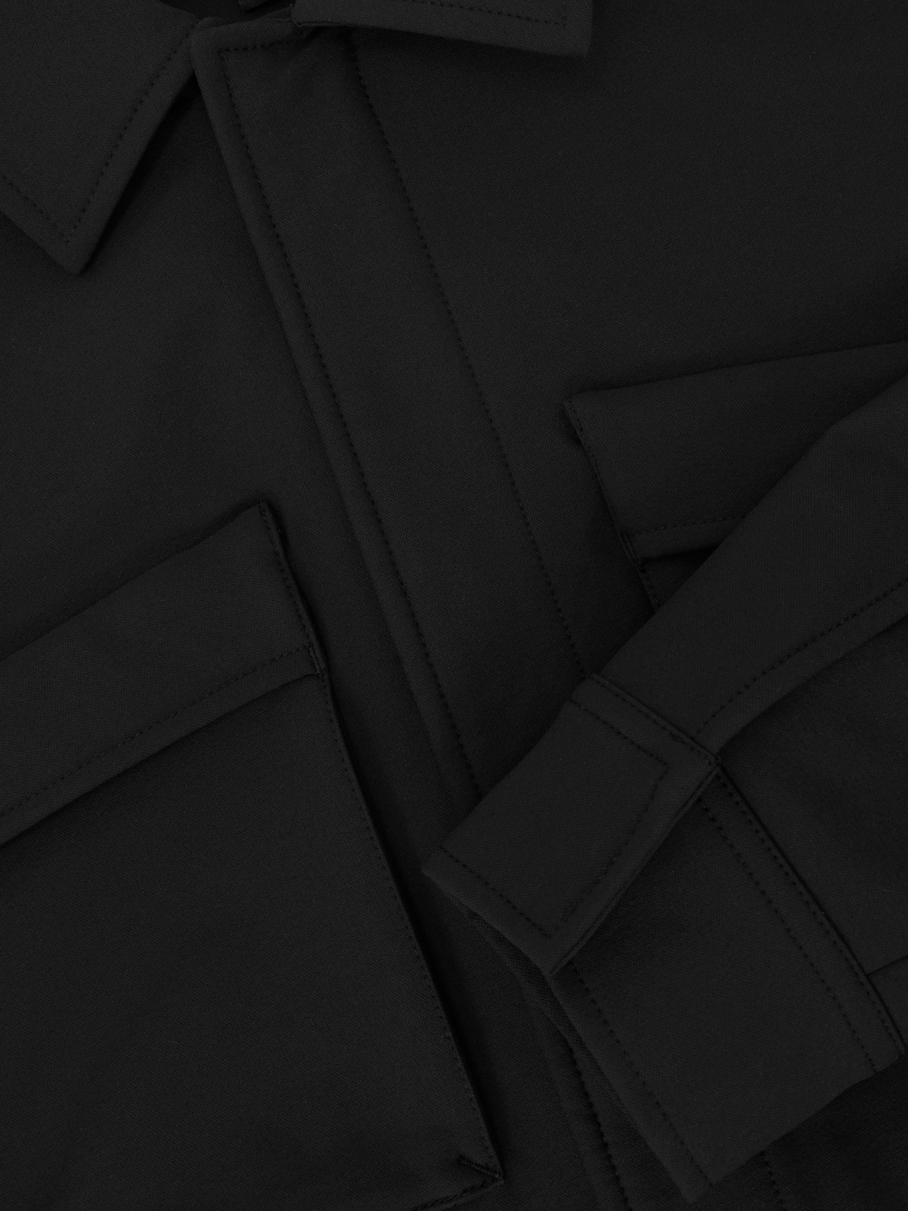 Technical Twin-Pocket Overshirt in Black - Image 7 of 7