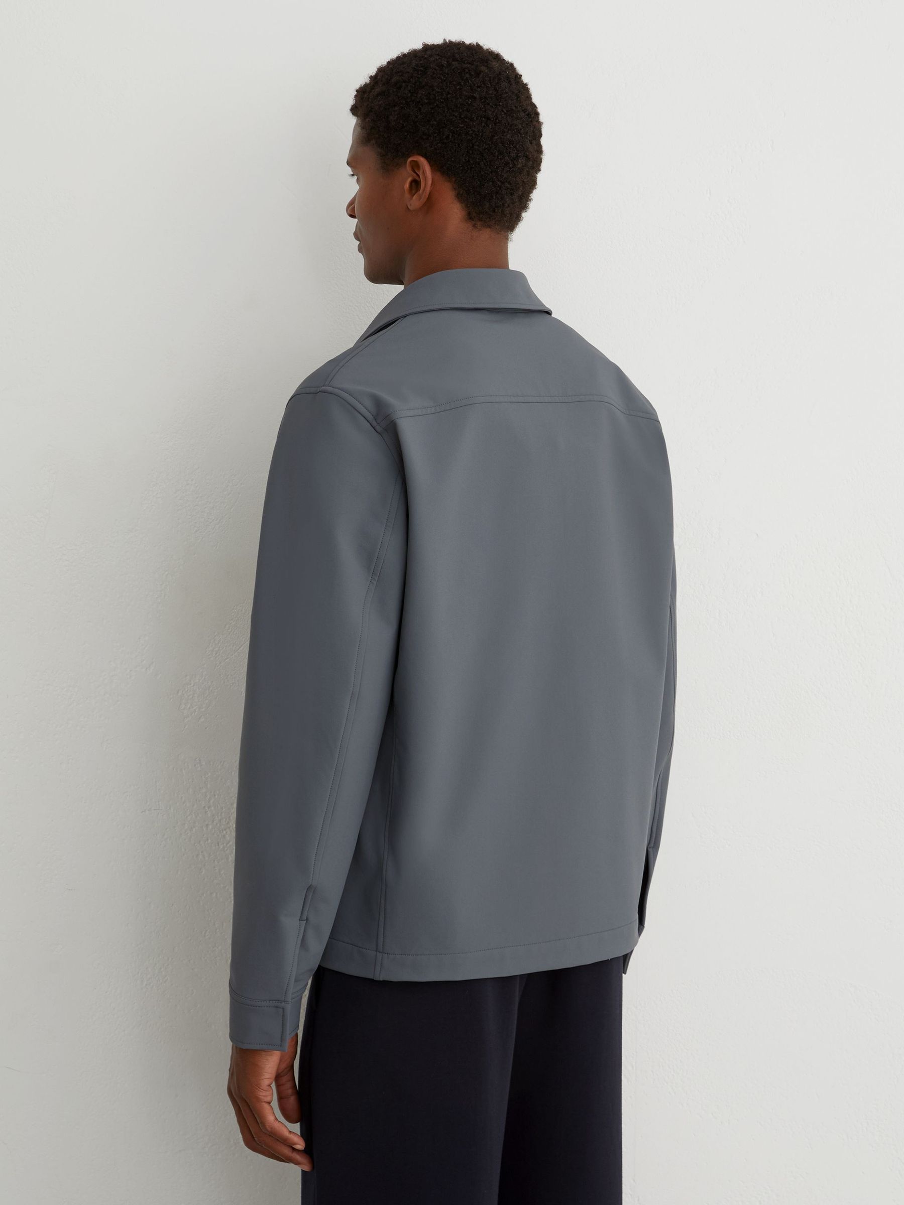 Technical Twin-Pocket Overshirt in Airforce Blue - Image 5 of 6