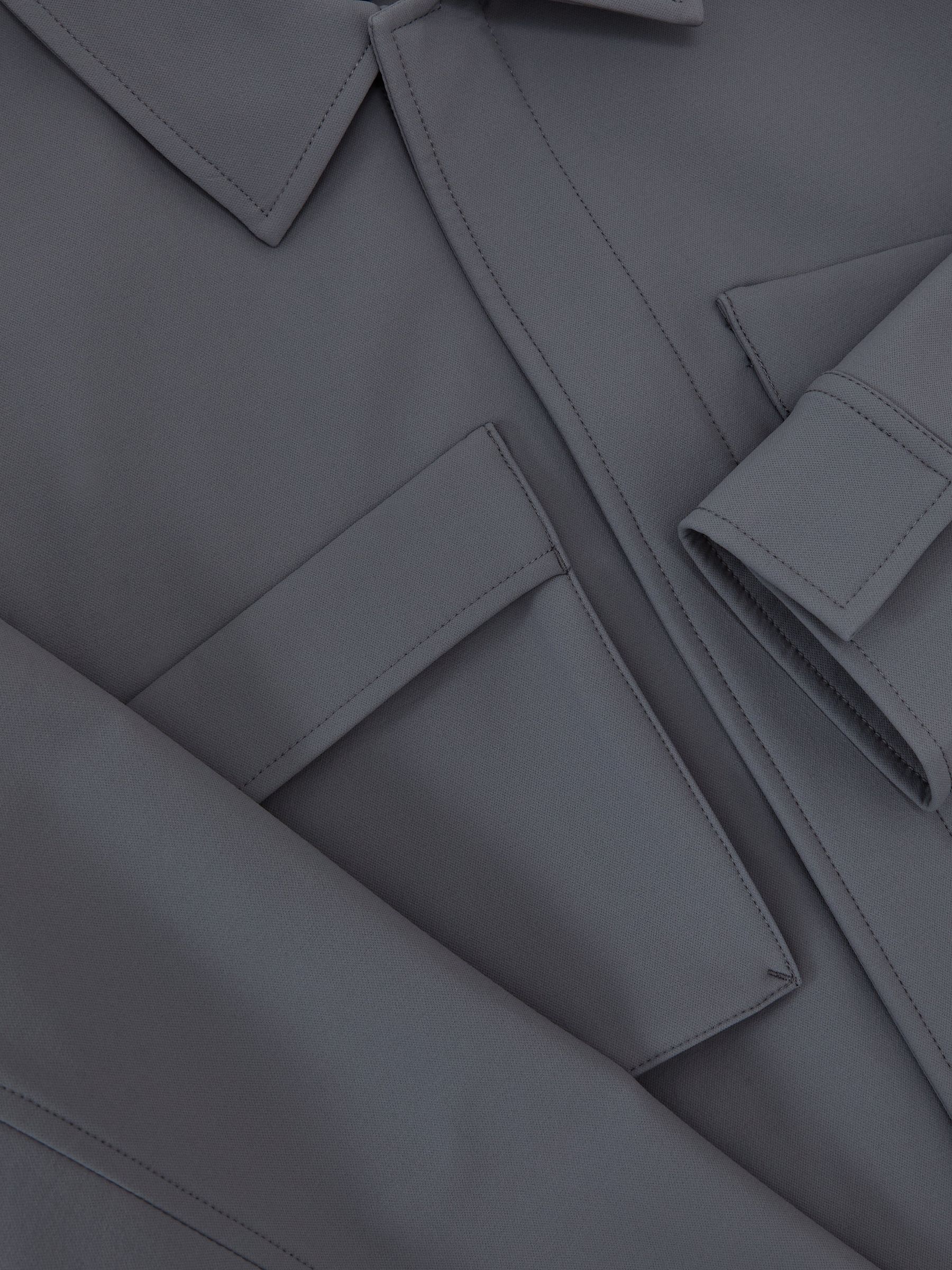 Technical Twin-Pocket Overshirt in Airforce Blue - Image 6 of 6