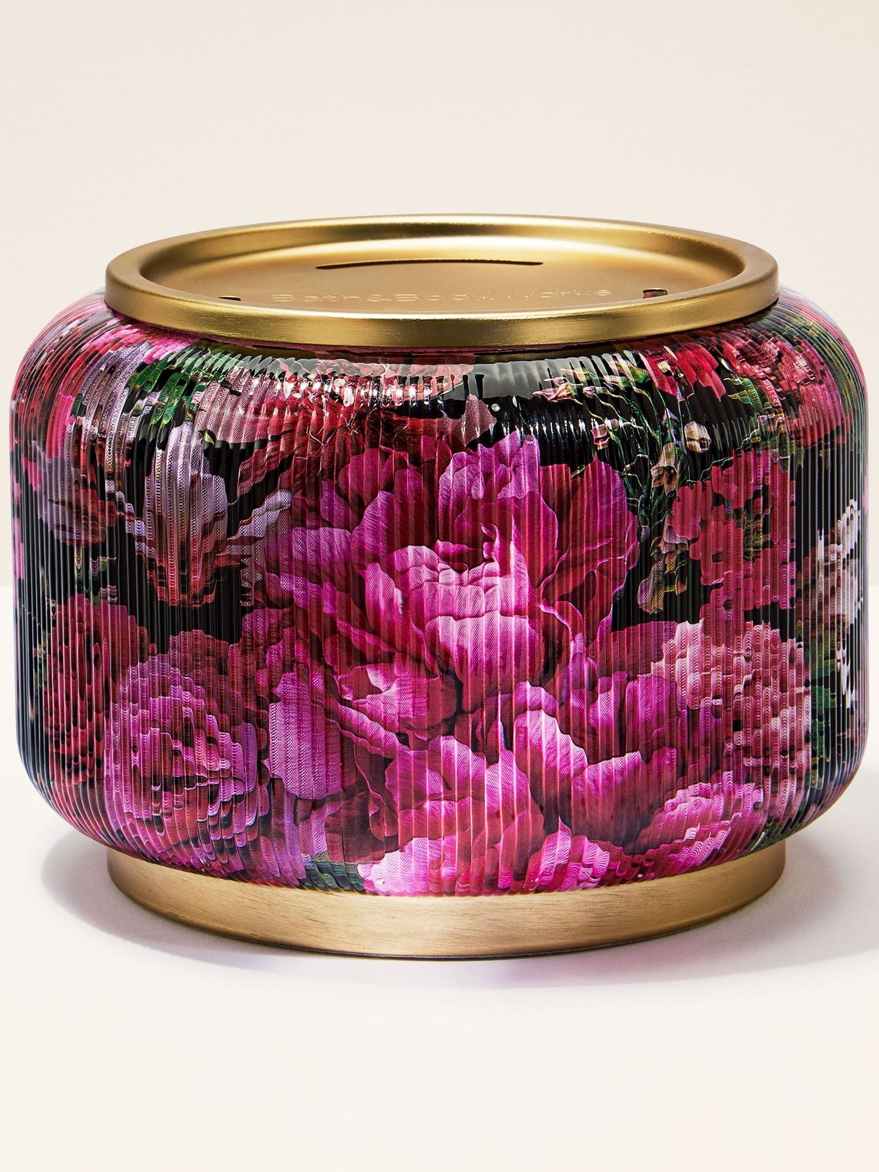 Floral Blooms 3-Wick Candle Holder - Image 1 of 1