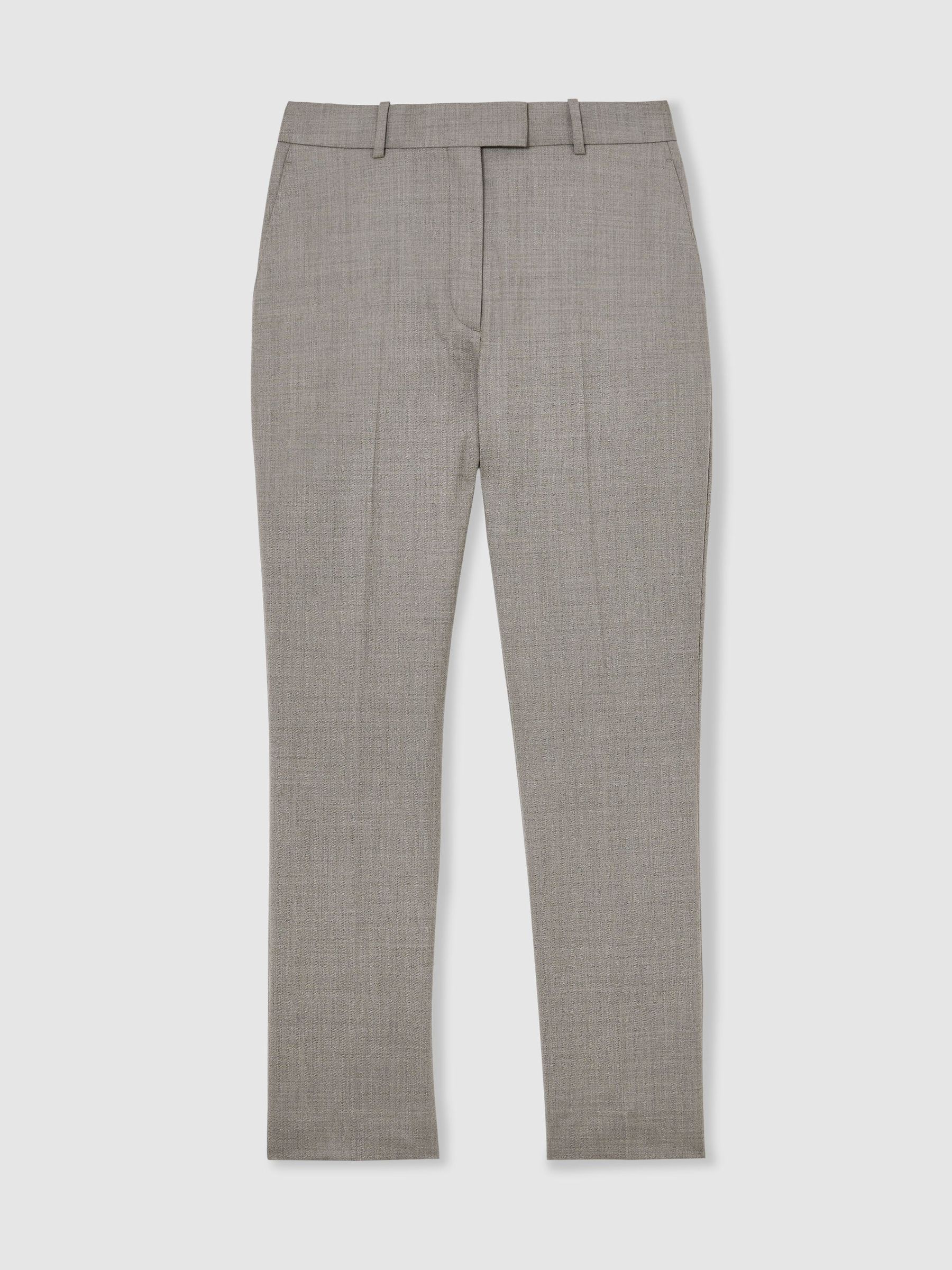 Petite Wool-Blend Slim-Leg Trousers in Light Grey - Obrázek 2 z 9
