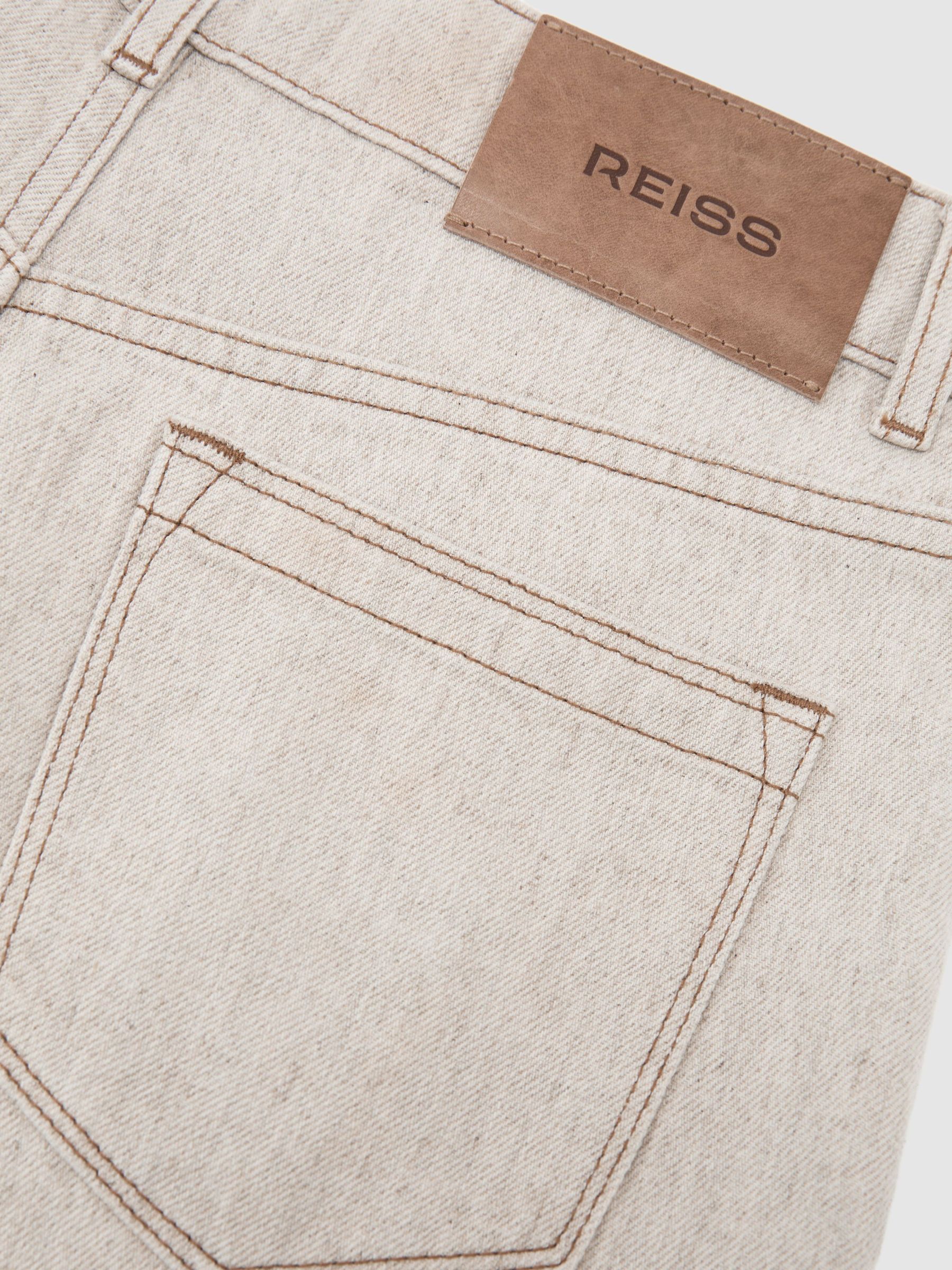 Petite Wide-Leg Jeans with Hemp in Cream - Image 8 of 9