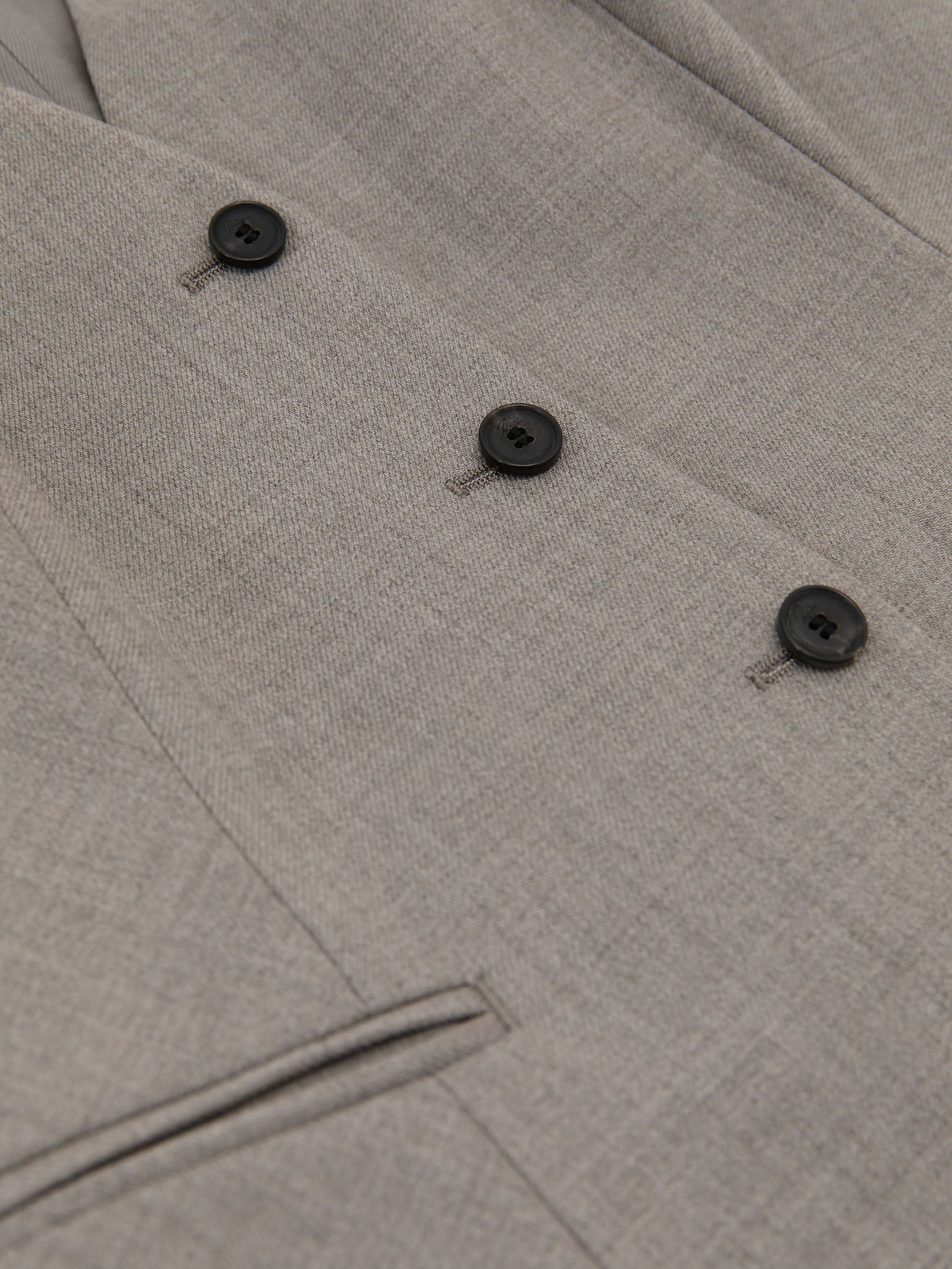 Wool-Blend Tailored Waistcoat in Light Grey - Image 10 of 10