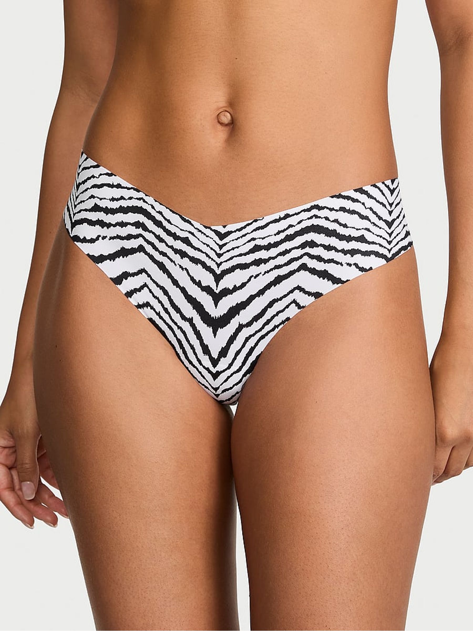 White Zebra Thong Knickers - Image 1 of 2
