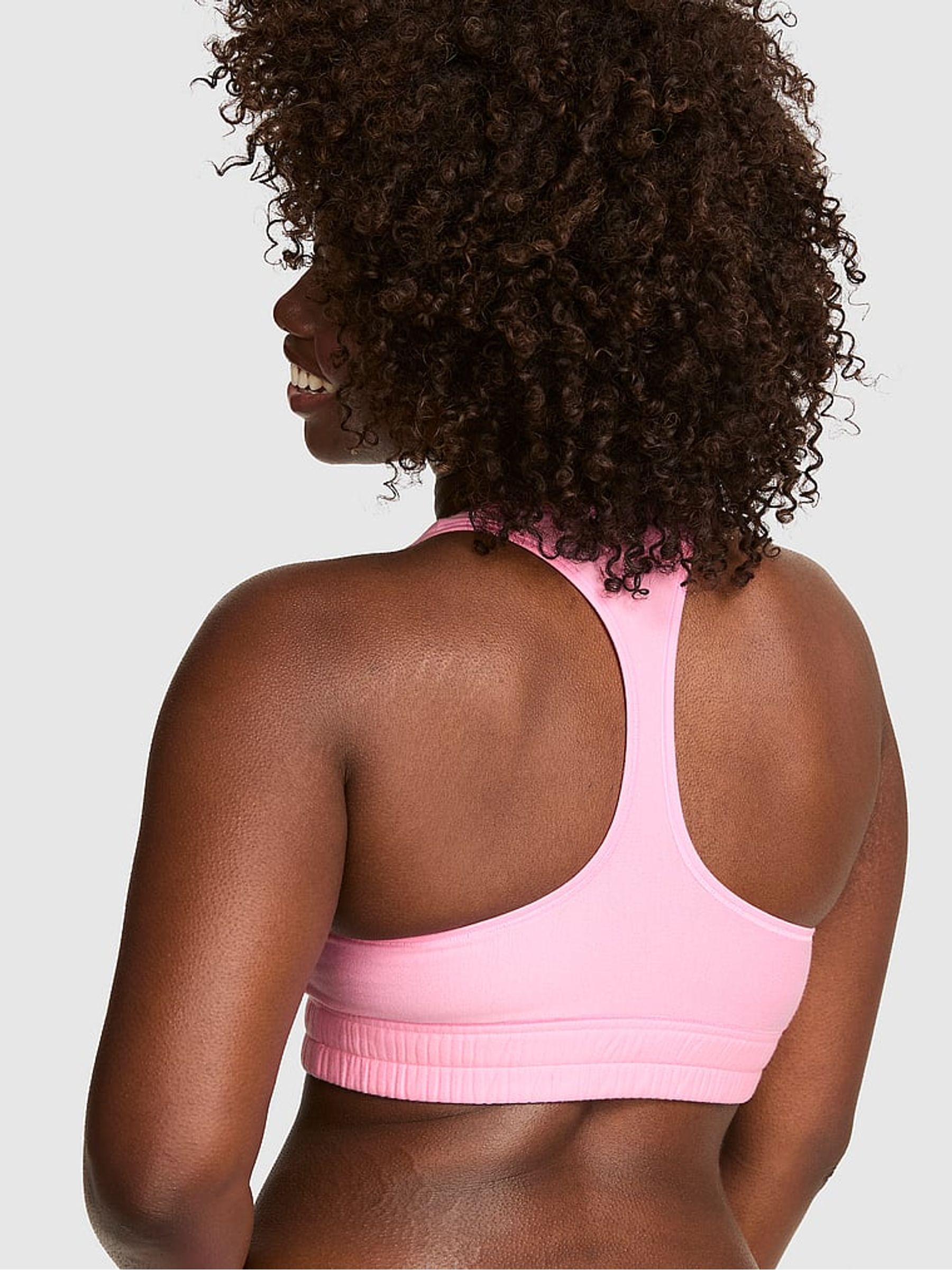 Pink Lollipop Logo Fleece Racerback Bralette - Image 2 of 2