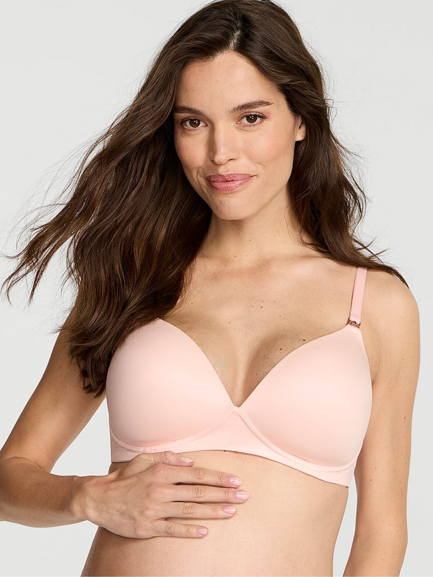Purest Pink Non Wired Lightly Lined Nursing Bra - Image 1 of 3
