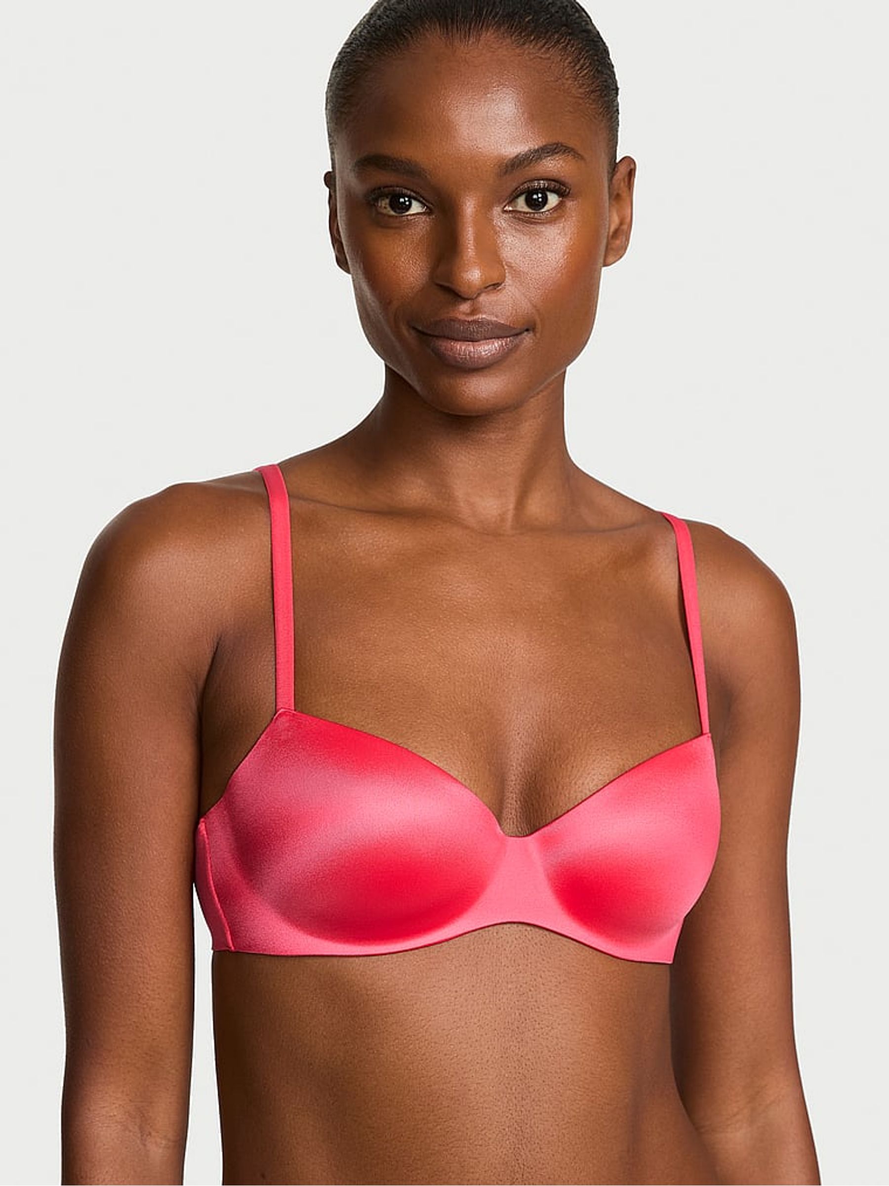 Wild Watermelon Red Lightly Lined Balcony Flexfactor Bra - Image 2 of 3