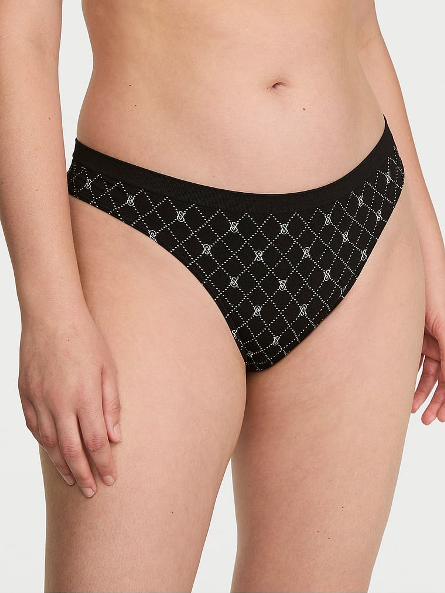 Black Diamond Thong Knickers - Image 1 of 2