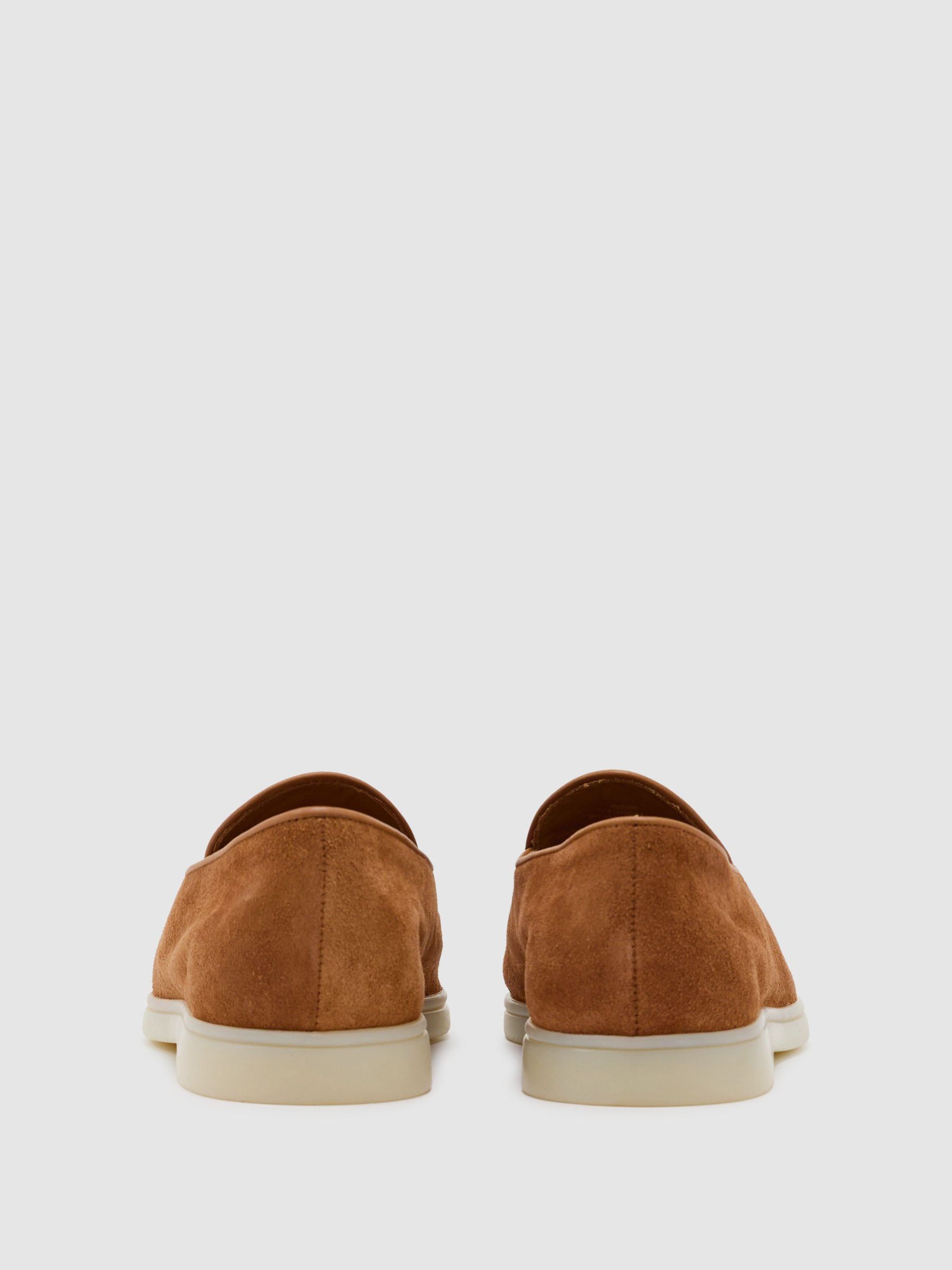 Suede Tassel Loafers in Camel Brown - Image 5 of 6