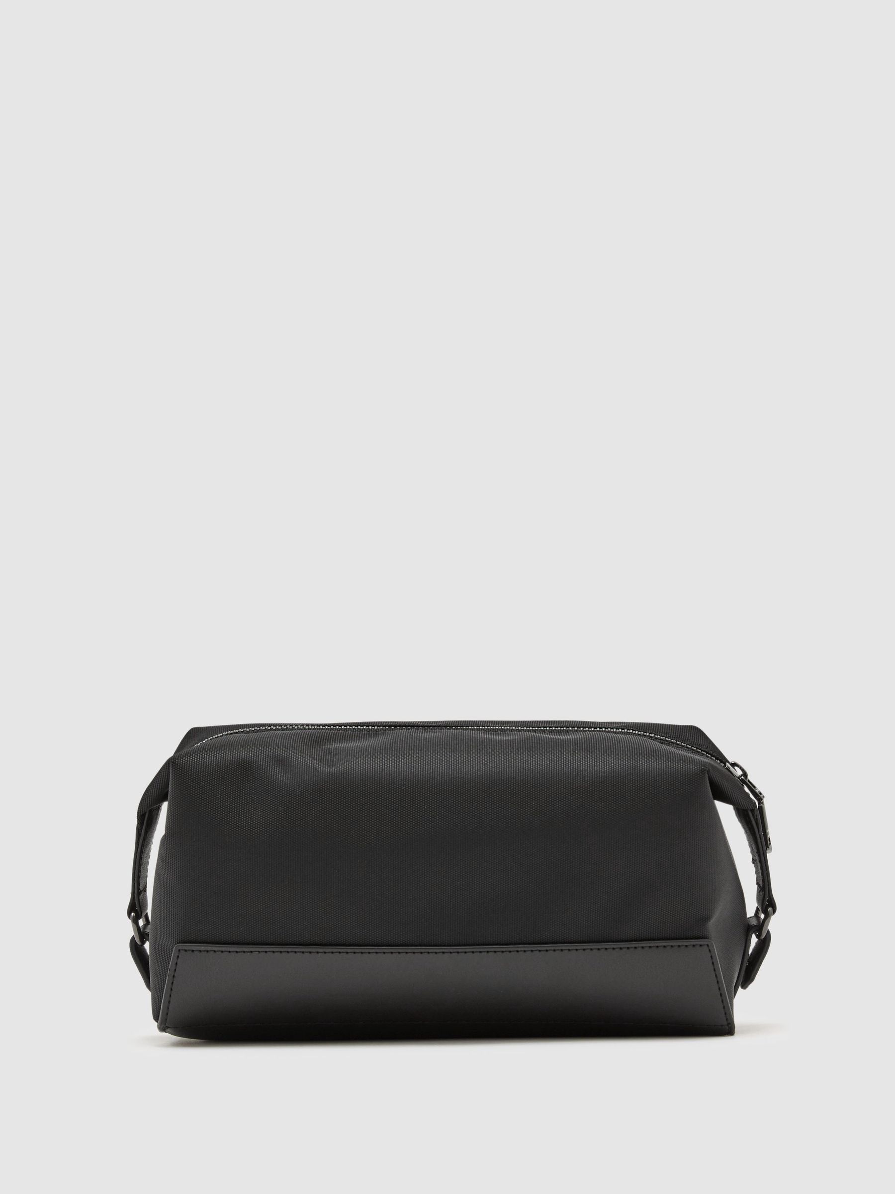 Woven Washbag in Black - Obrázek 4 z 5
