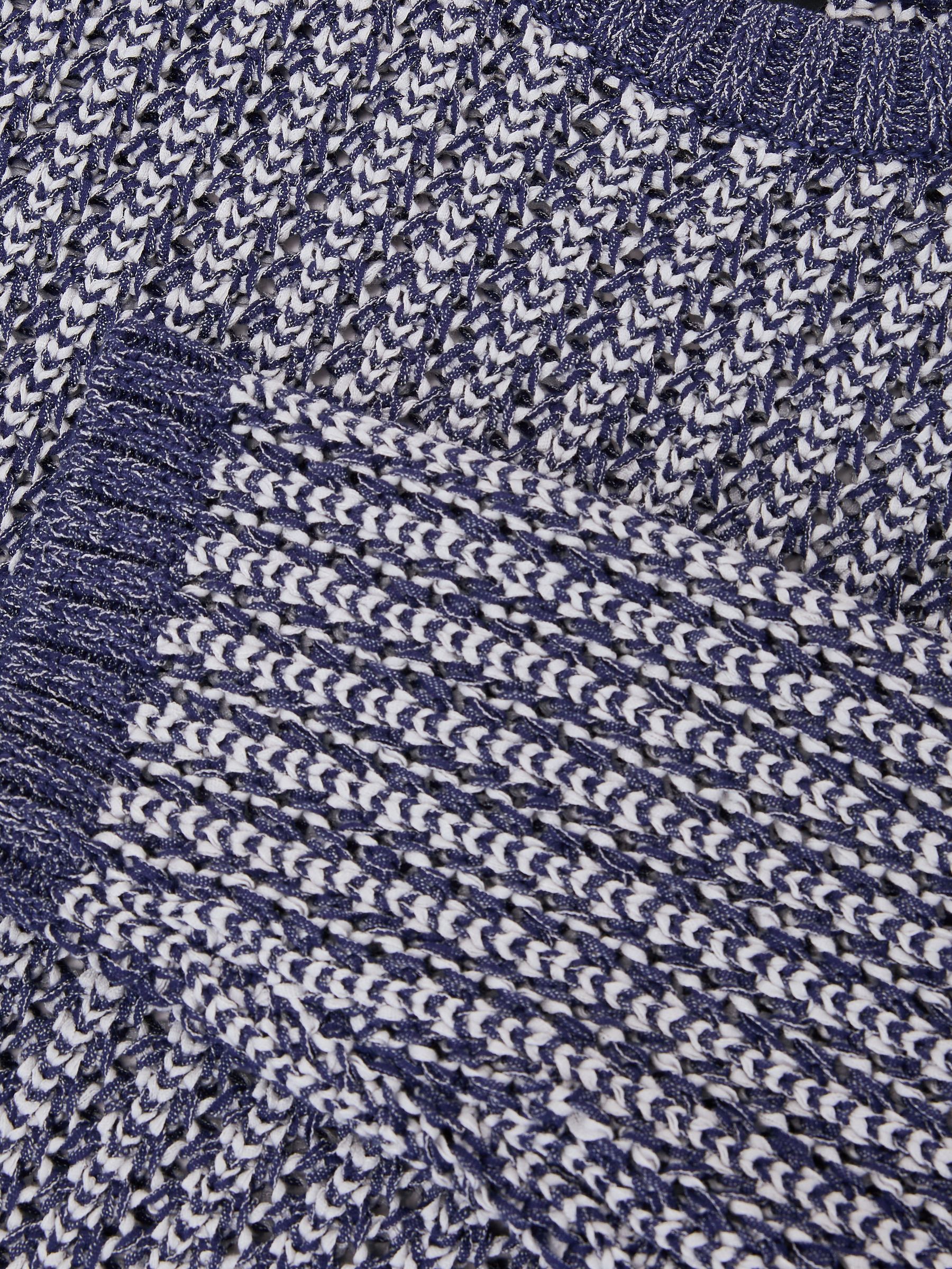 Cotton-Blend Tape-Yarn Crew-Neck Jumper in Denim Blue Jaspe - Image 6 of 6