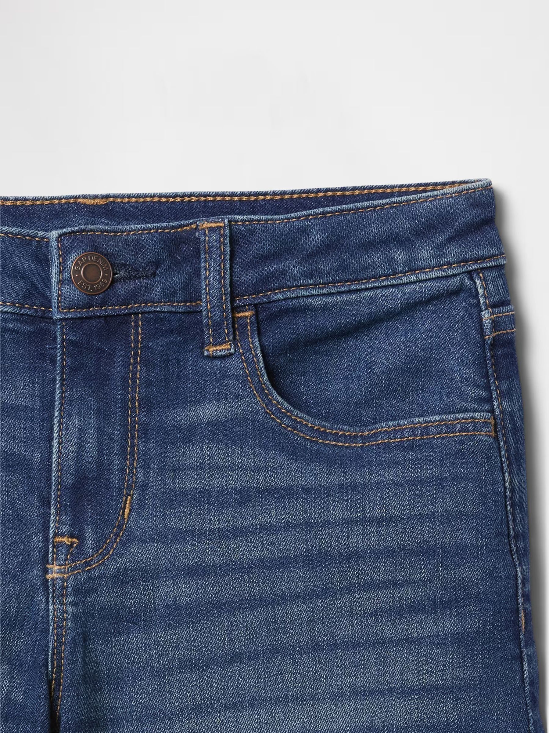 Mid Wash Denim Midi Short (5-13yrs) - Image 4 of 4
