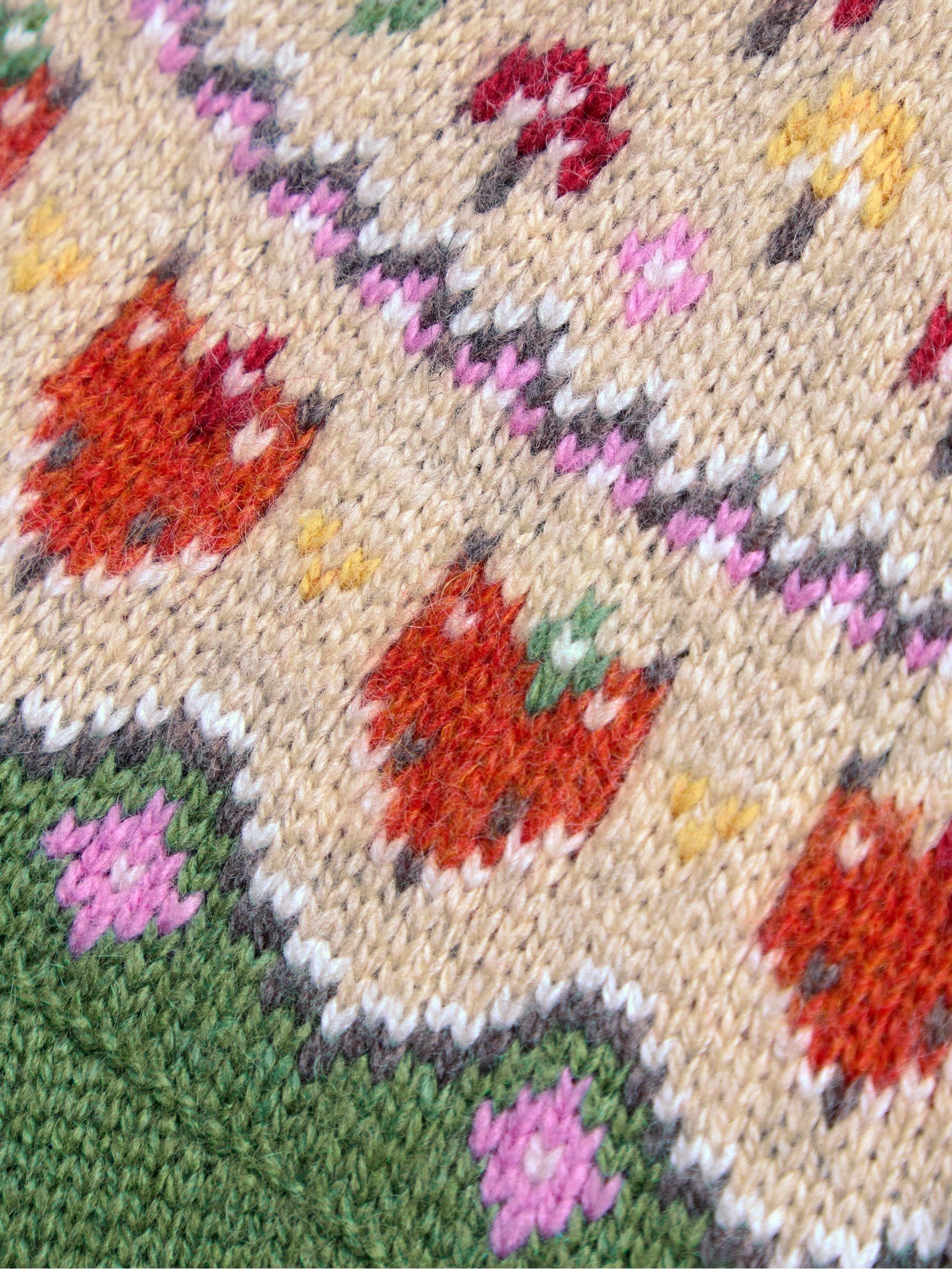 Green Fox & Toadstool Fairisle Knitted Dress - Image 3 of 4