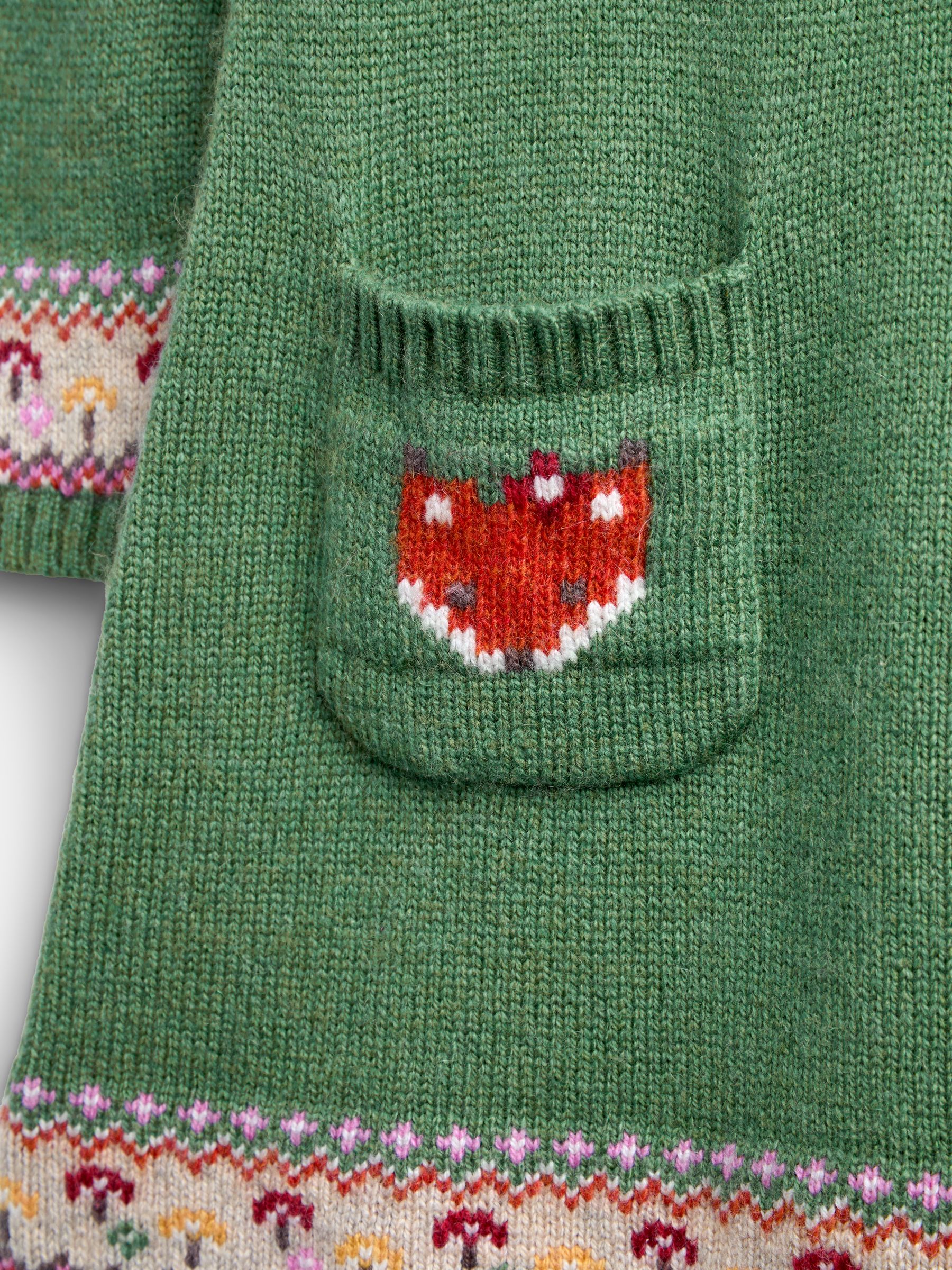 Green Fox & Toadstool Fairisle Knitted Dress - Image 4 of 4 Green Fox & Toadstool Fairisle Knitted Dress - Image 4 of 4