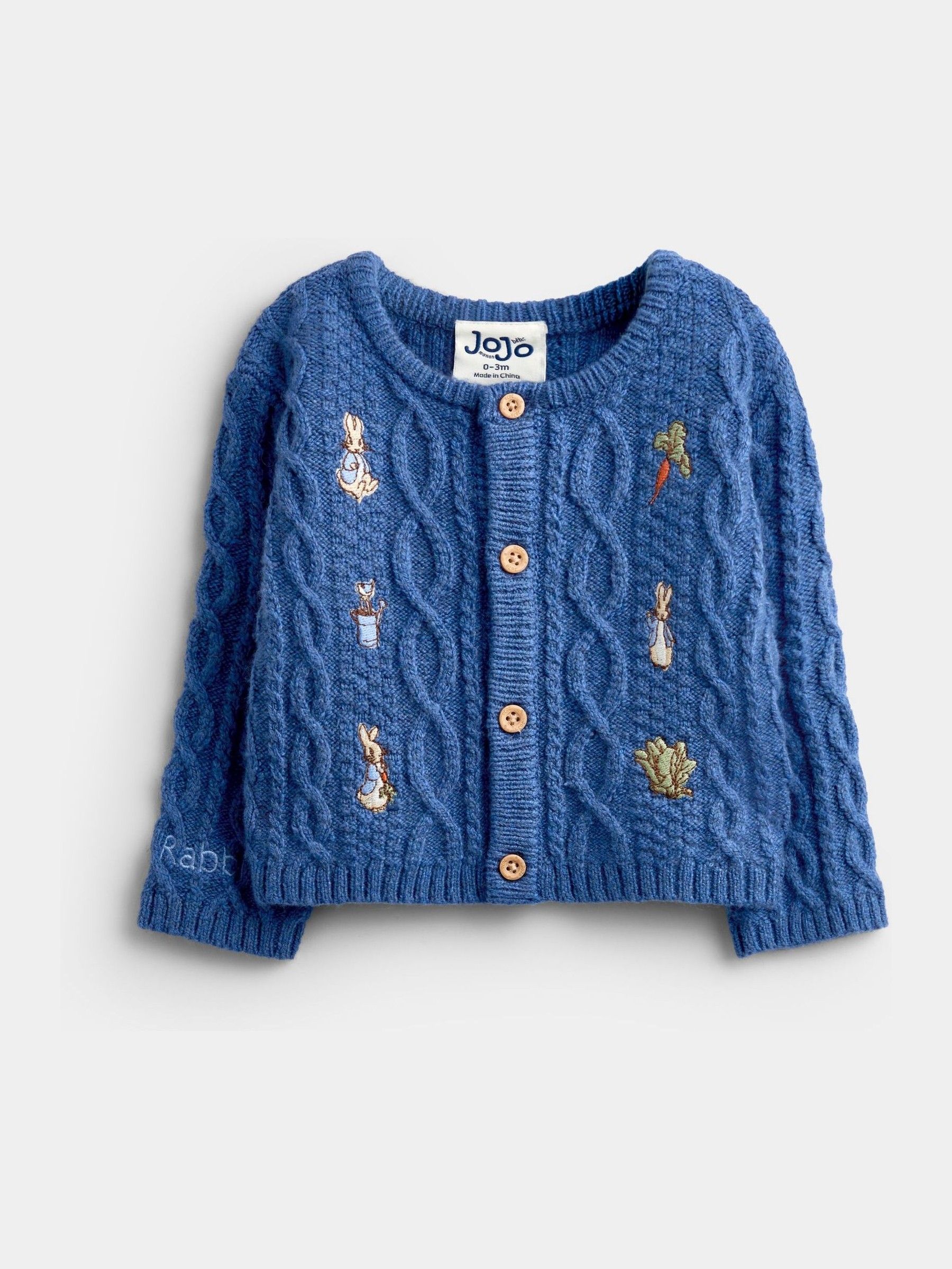 Blue Peter Rabbit™ Cable Knit Cardigan - Image 2 of 5