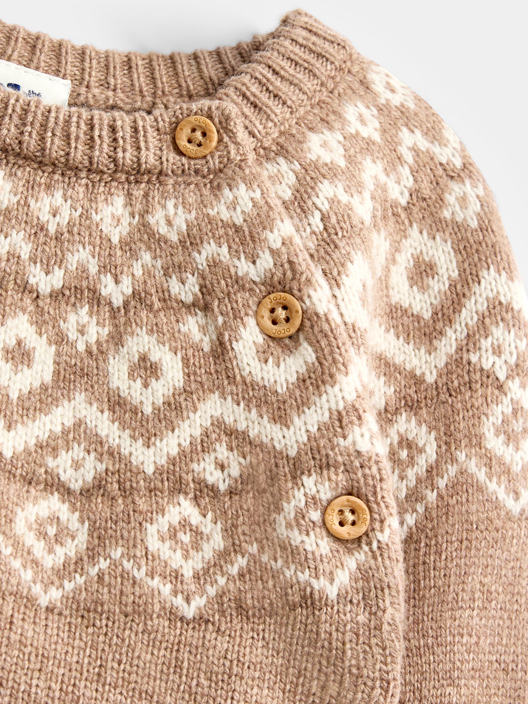 Brown Fairisle 3-Piece Fairisle Knit Set - Image 10 of 11