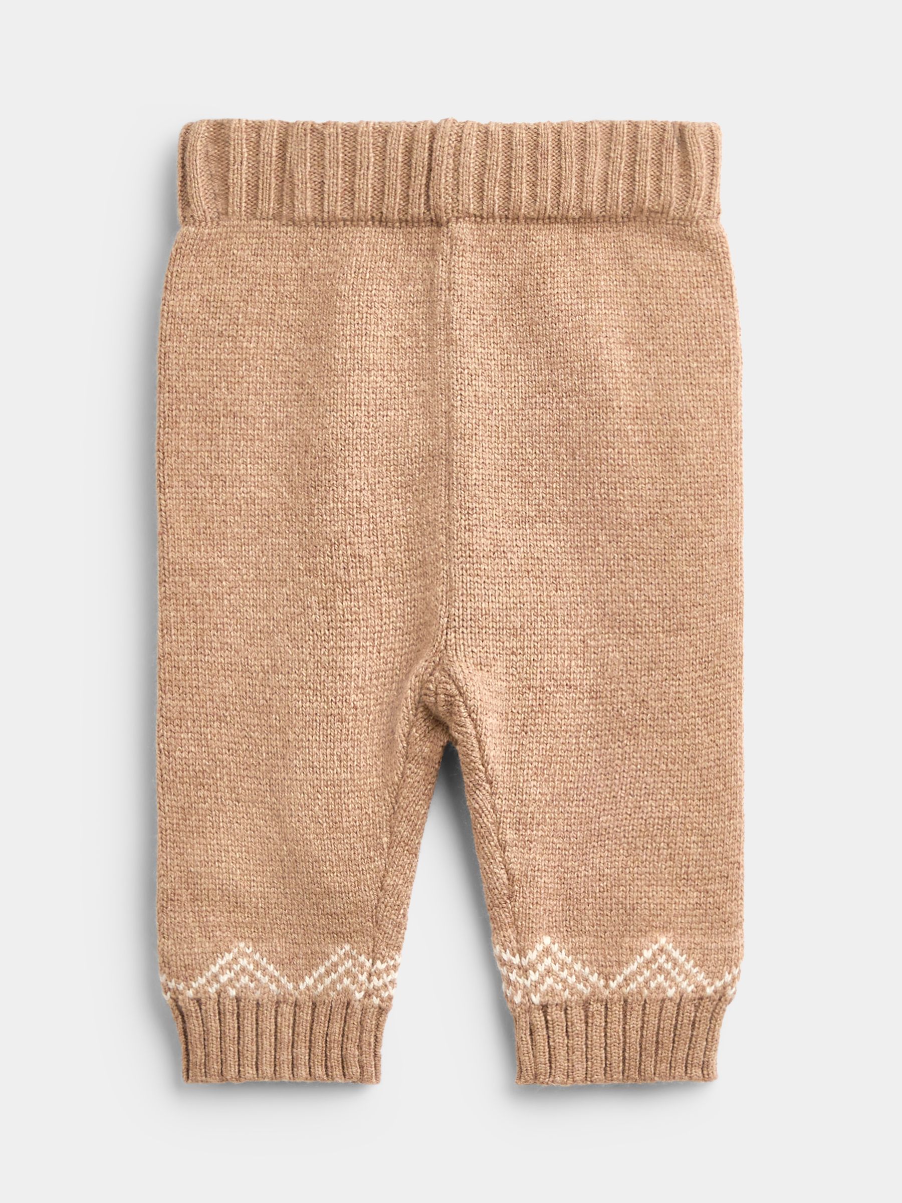 Brown Fairisle 3-Piece Fairisle Knit Set - Image 6 of 11