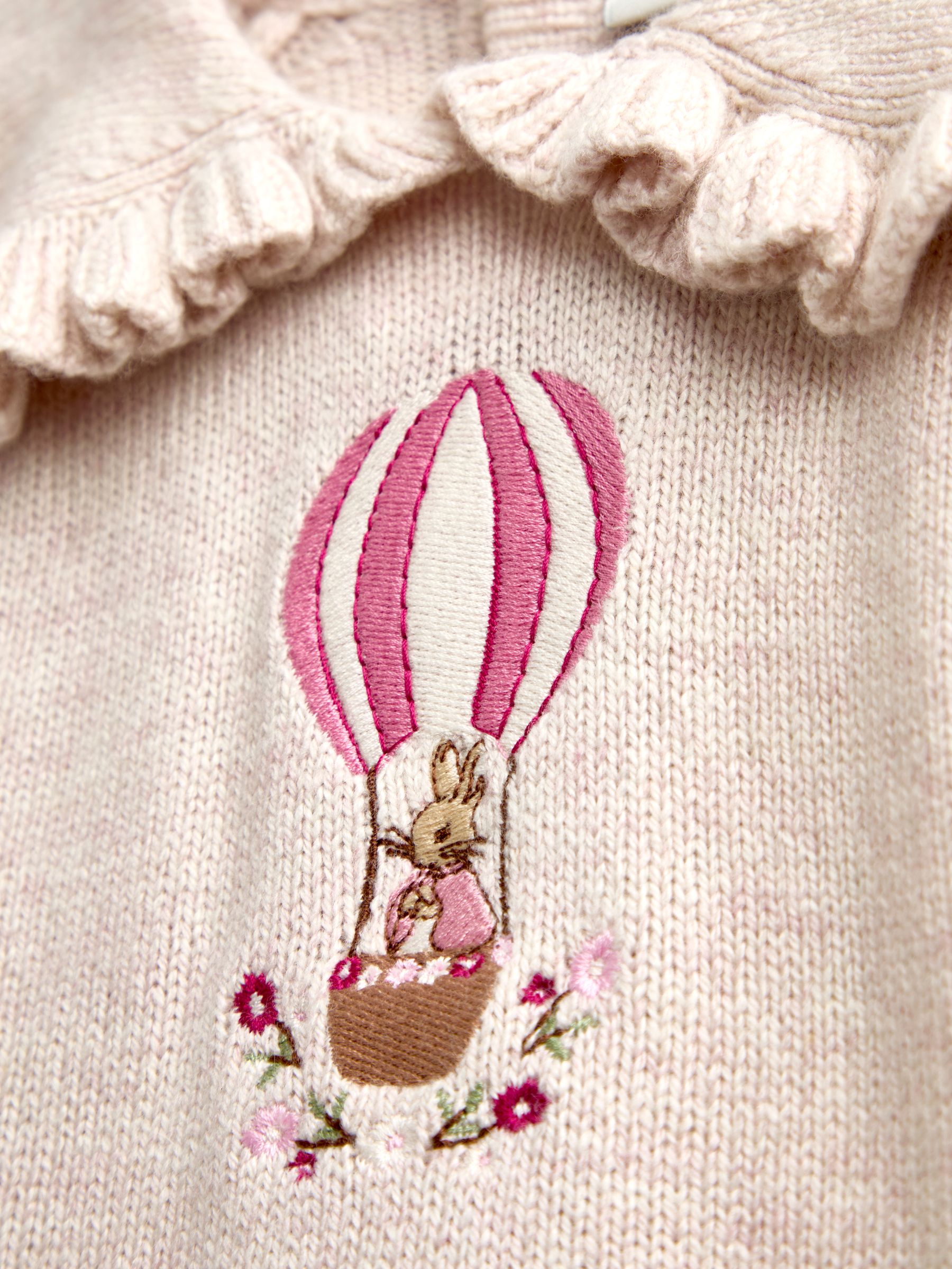 Pink Floral Peter Rabbit™ Flopsy Knit Jumper & Leggings Set - Image 9 of 9