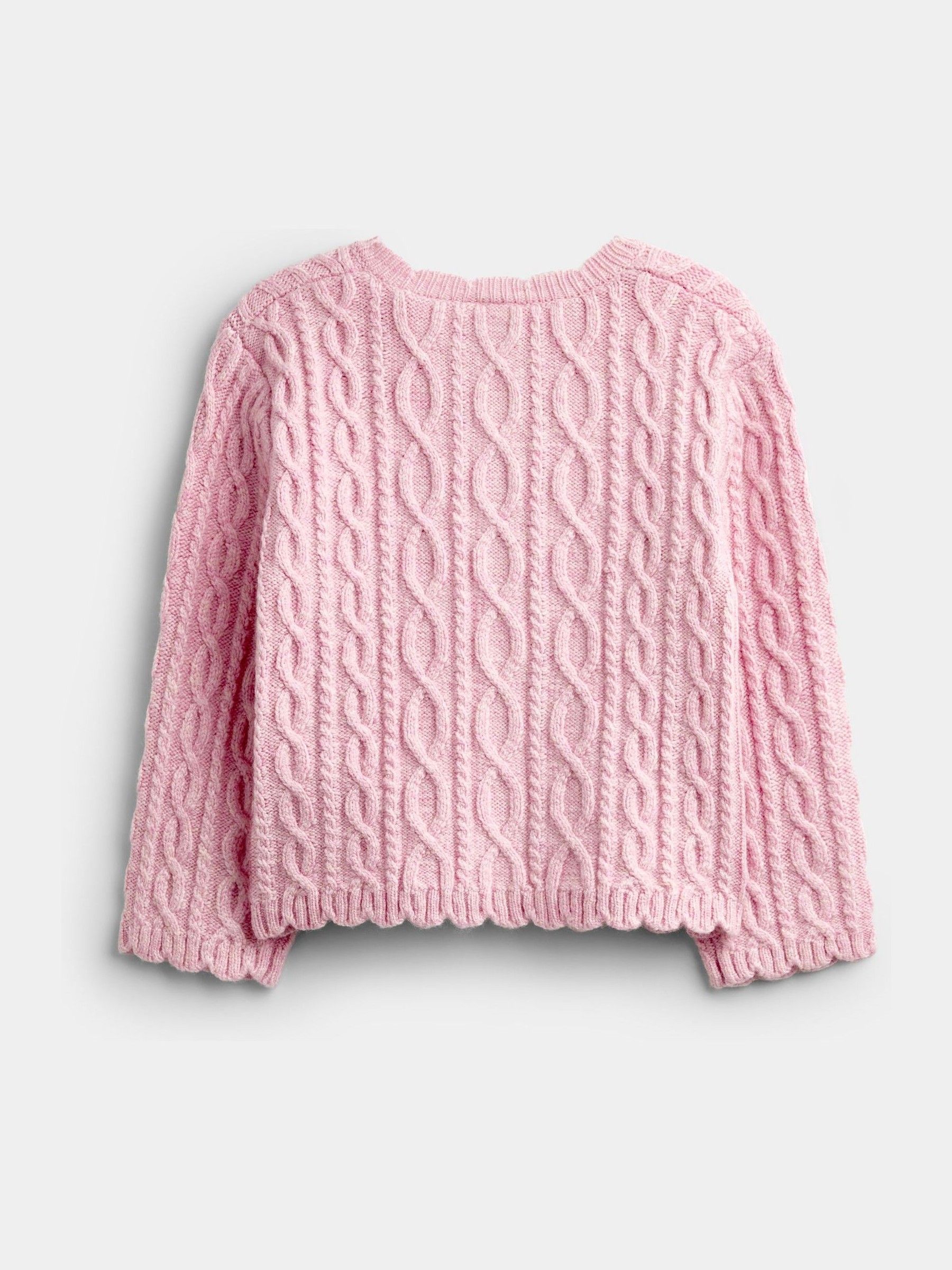 Pink Peter Rabbit Flopsy Embroidered Cable Knit Cardigan - Image 2 of 4