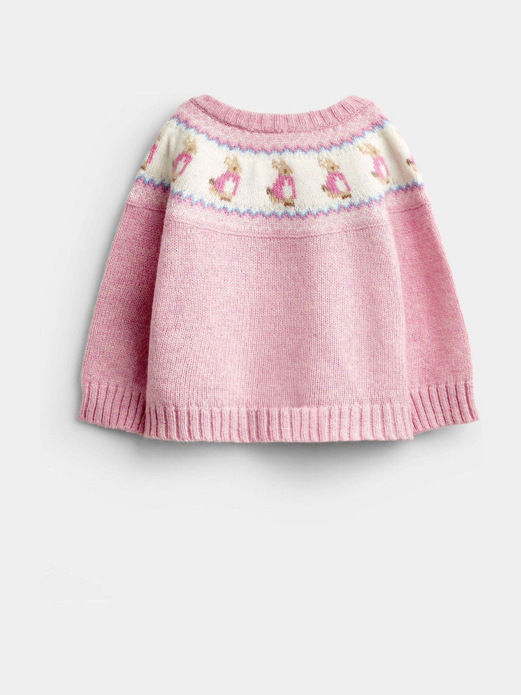 Light Pink Peter Rabbit™ Flopsy Fairisle Cardigan & Legging Set - Image 3 of 6