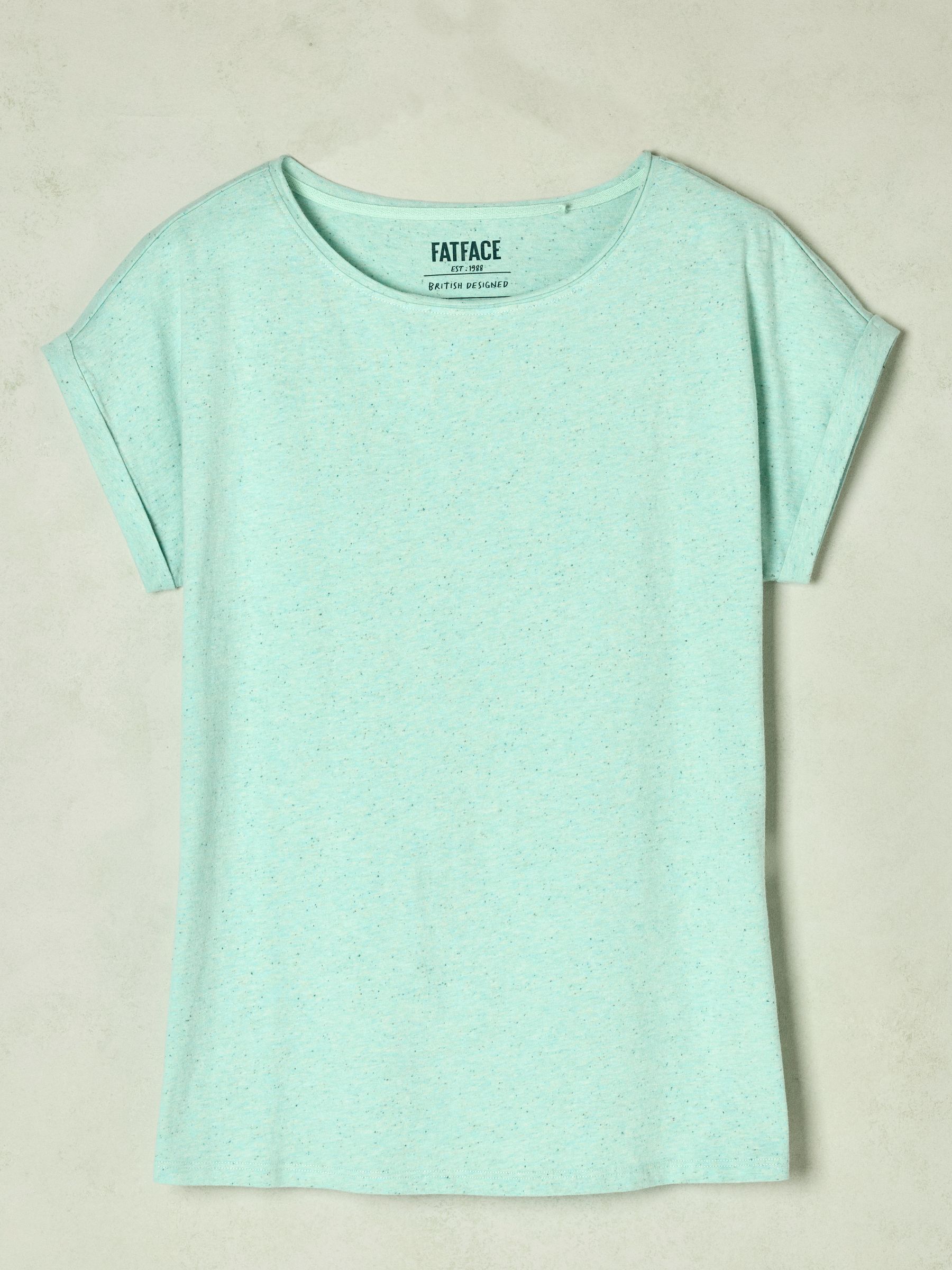 Ivy Aqua Blue Short Sleeve T-Shirt - Image 1 of 1 Ivy Aqua Blue Short Sleeve T-Shirt - Image 1 of 1